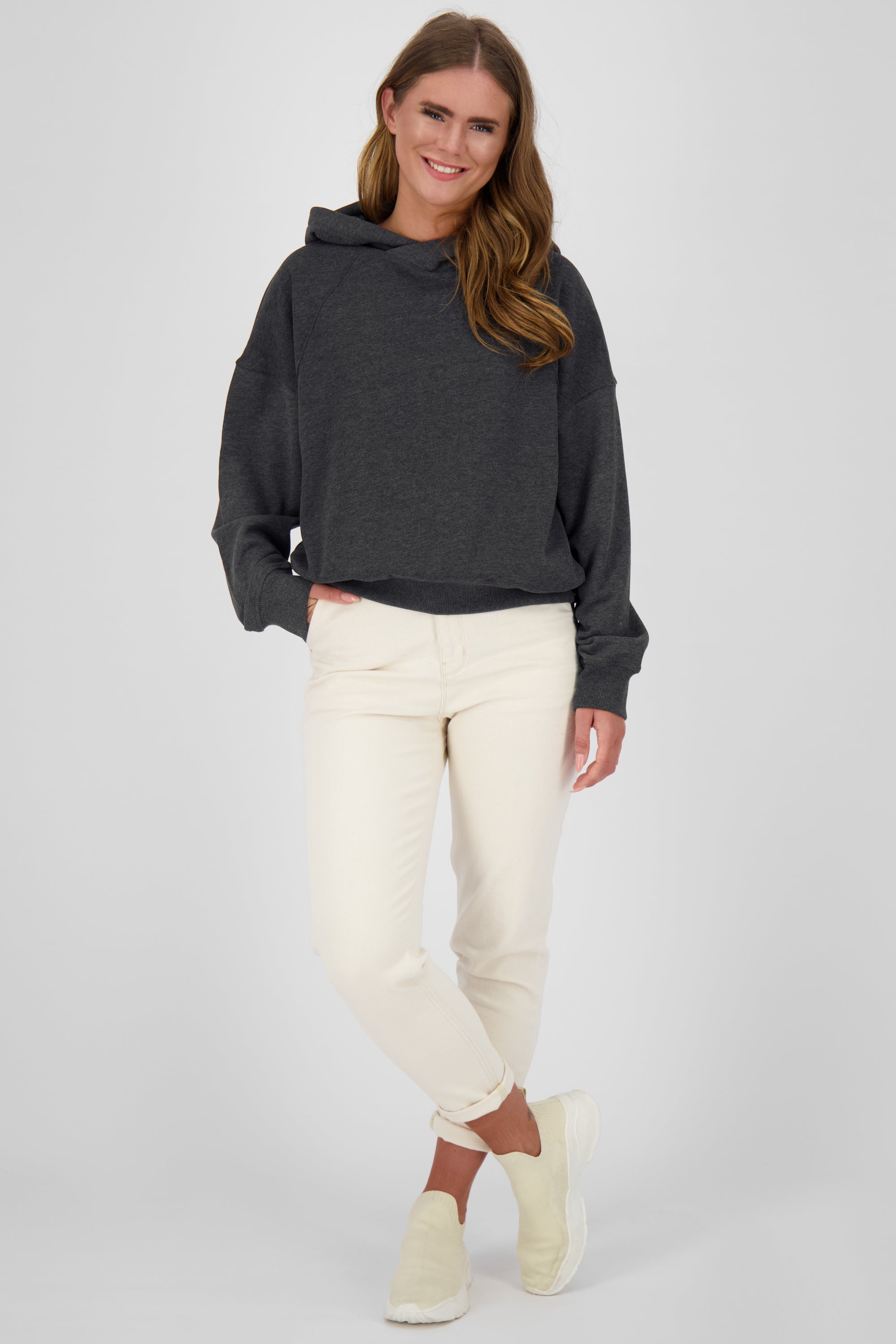 Alife and Kickin Sweatpullover JerraAK A - Cropped Style für den Frühling Schwarz