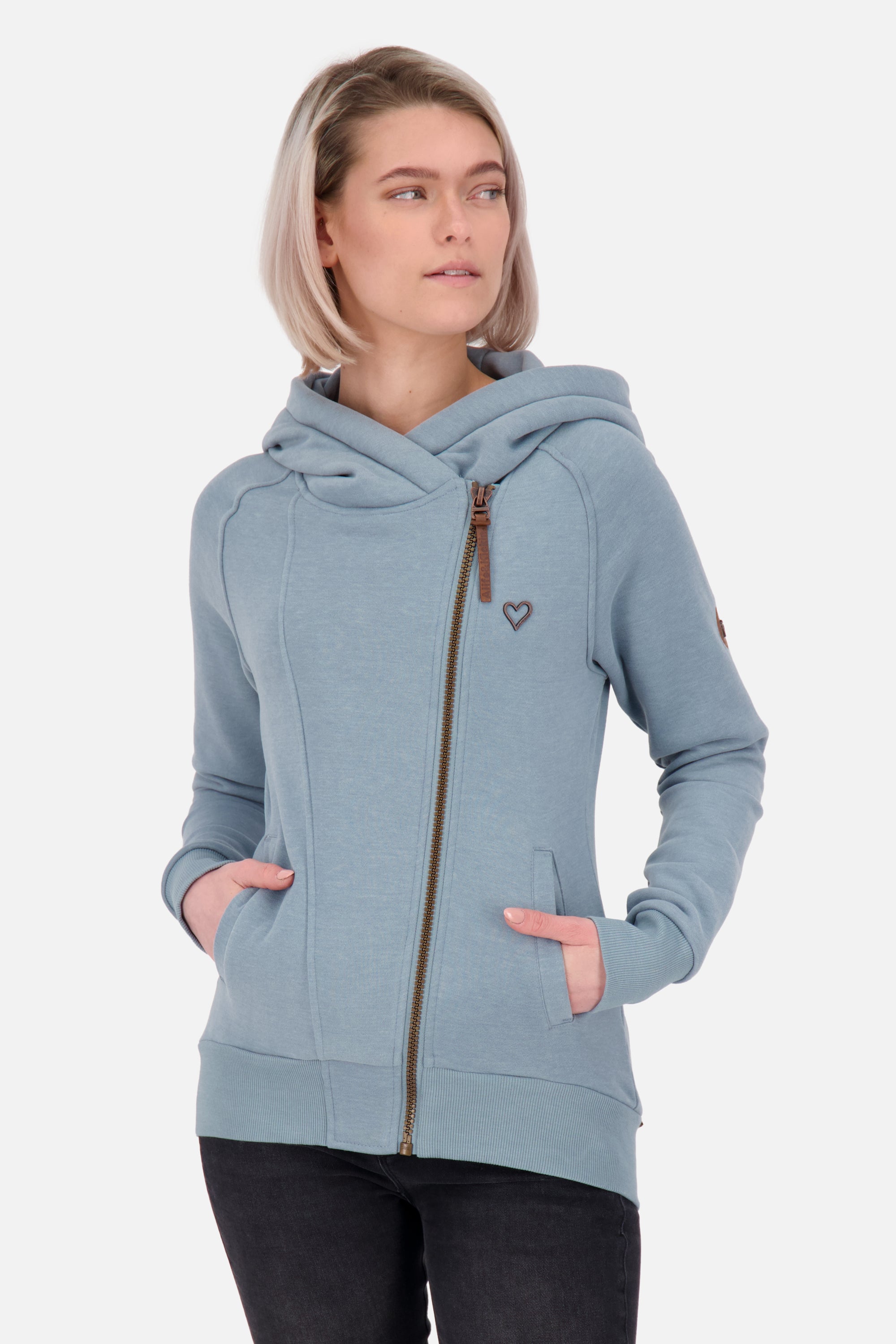 SnakecharmerAK A - Bequeme Damen Sweatjacke für lässige Styles Grau