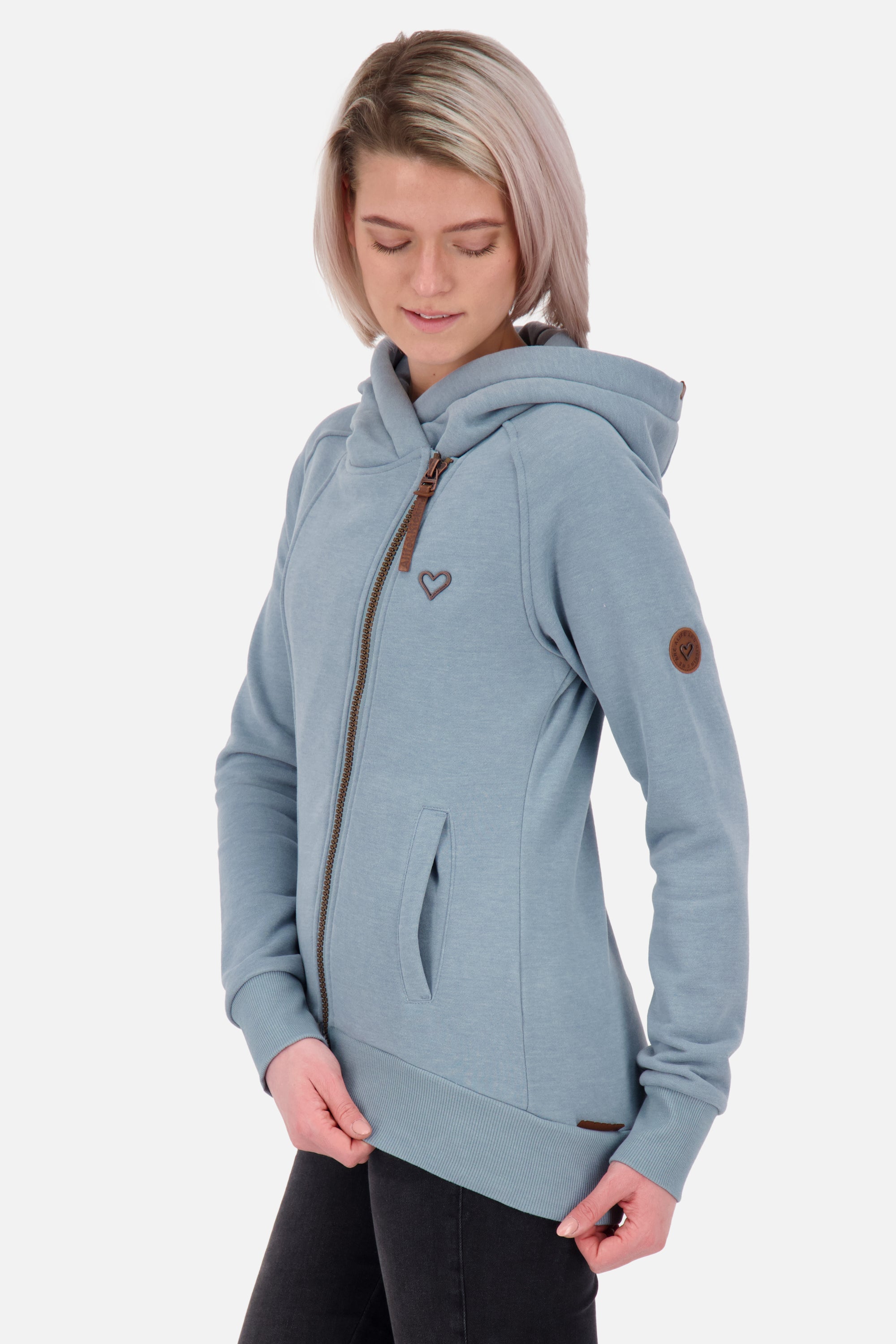 SnakecharmerAK A - Bequeme Damen Sweatjacke für lässige Styles Grau