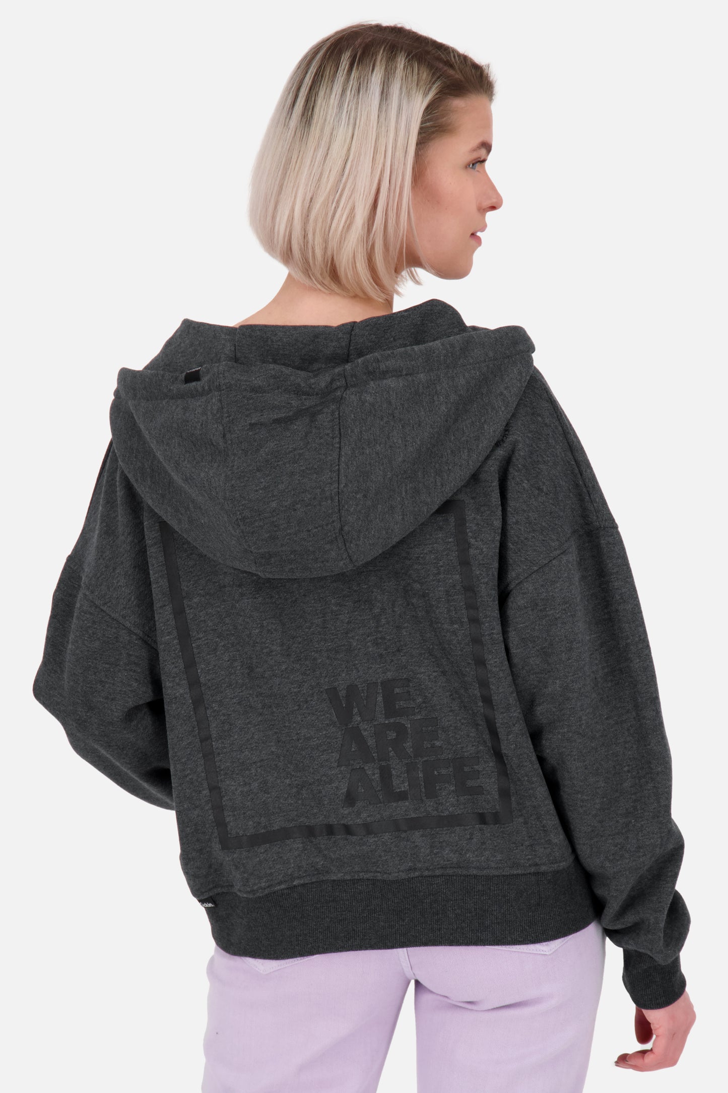 JesseAK A - Lässige Damensweatjacke von Alife and Kickin Schwarz