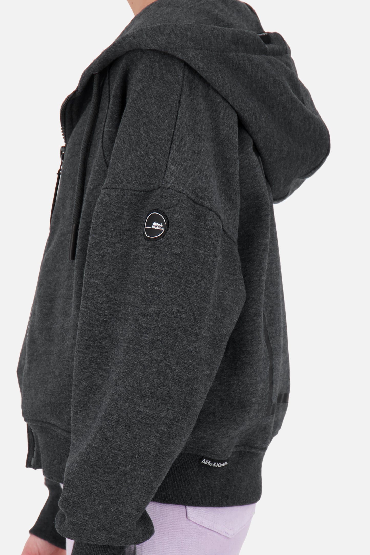 JesseAK A - Lässige Damensweatjacke von Alife and Kickin Schwarz