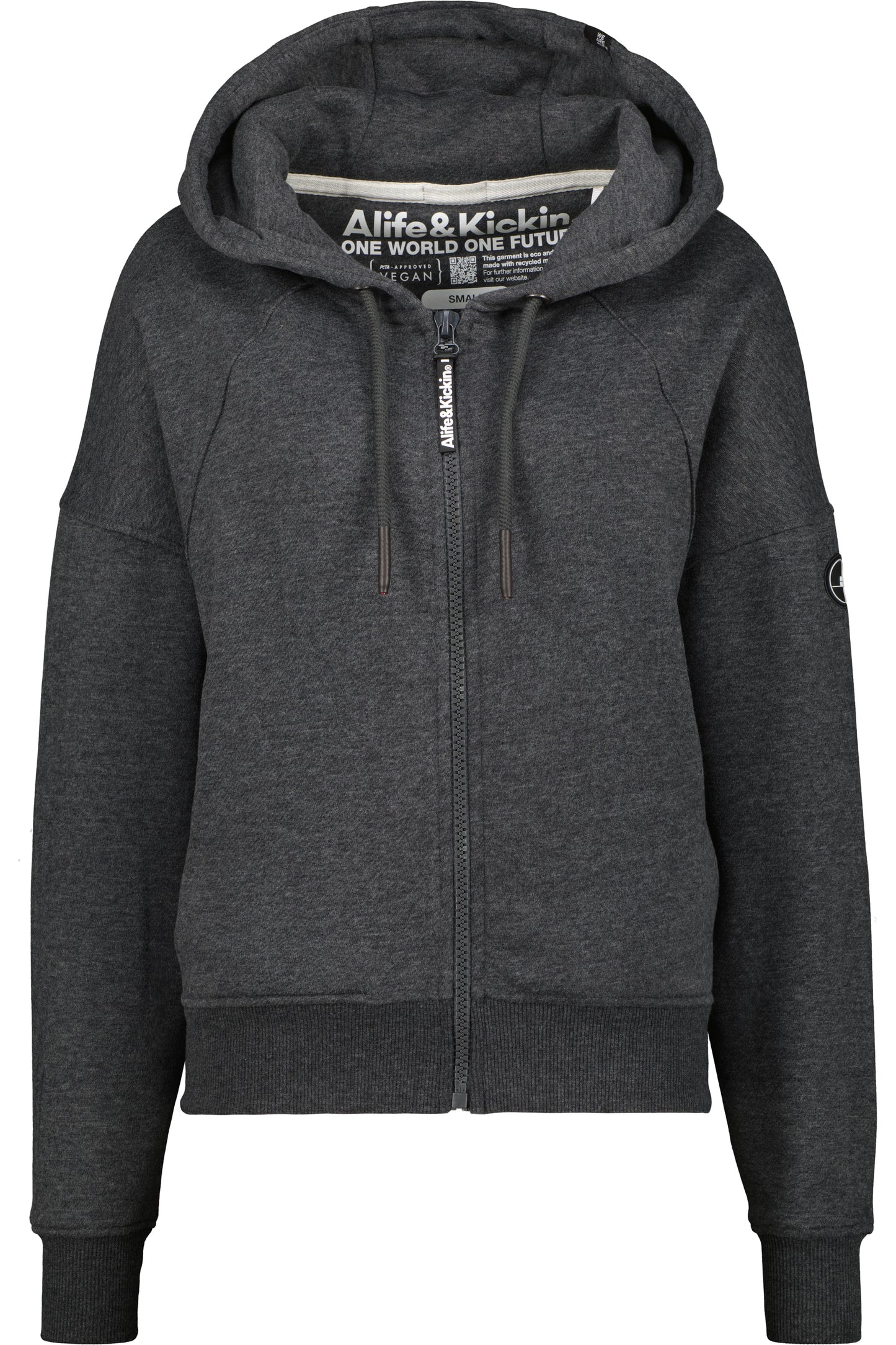 JesseAK A - Lässige Damensweatjacke von Alife and Kickin Schwarz