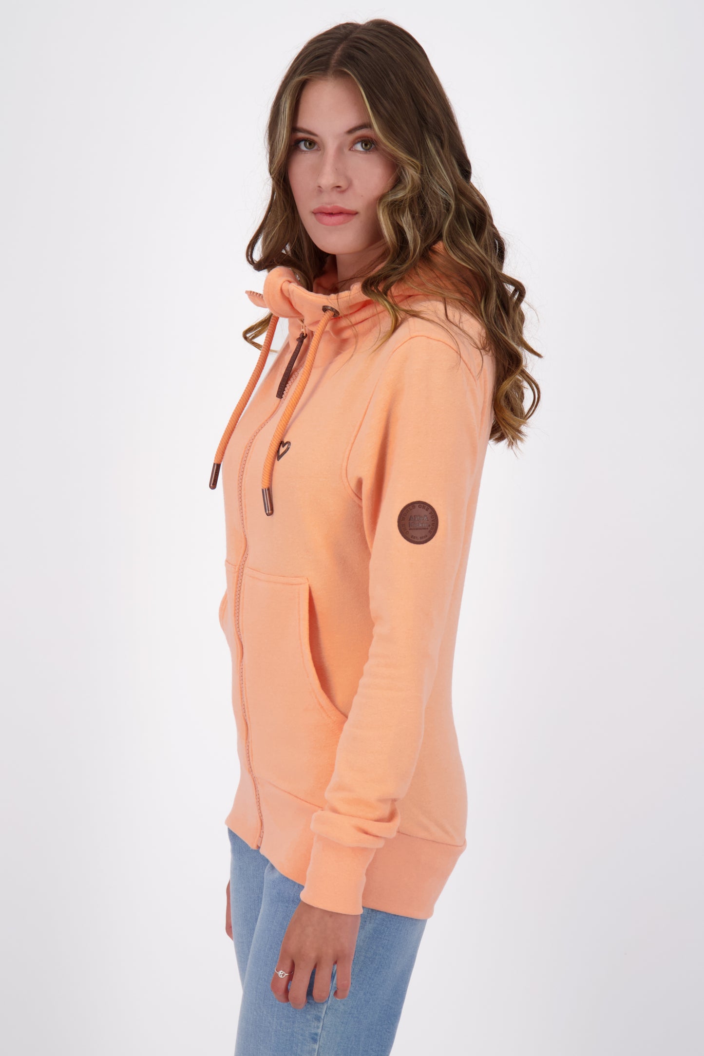 Damen Kapuzenjacke YasmaAK A - Hochwertiges Sweatmaterial und Komfort Orange