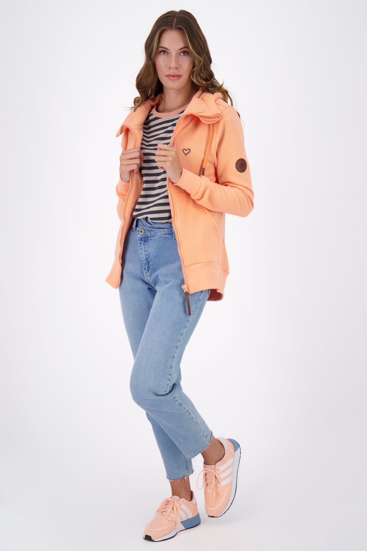 Damen Kapuzenjacke YasmaAK A - Hochwertiges Sweatmaterial und Komfort Orange