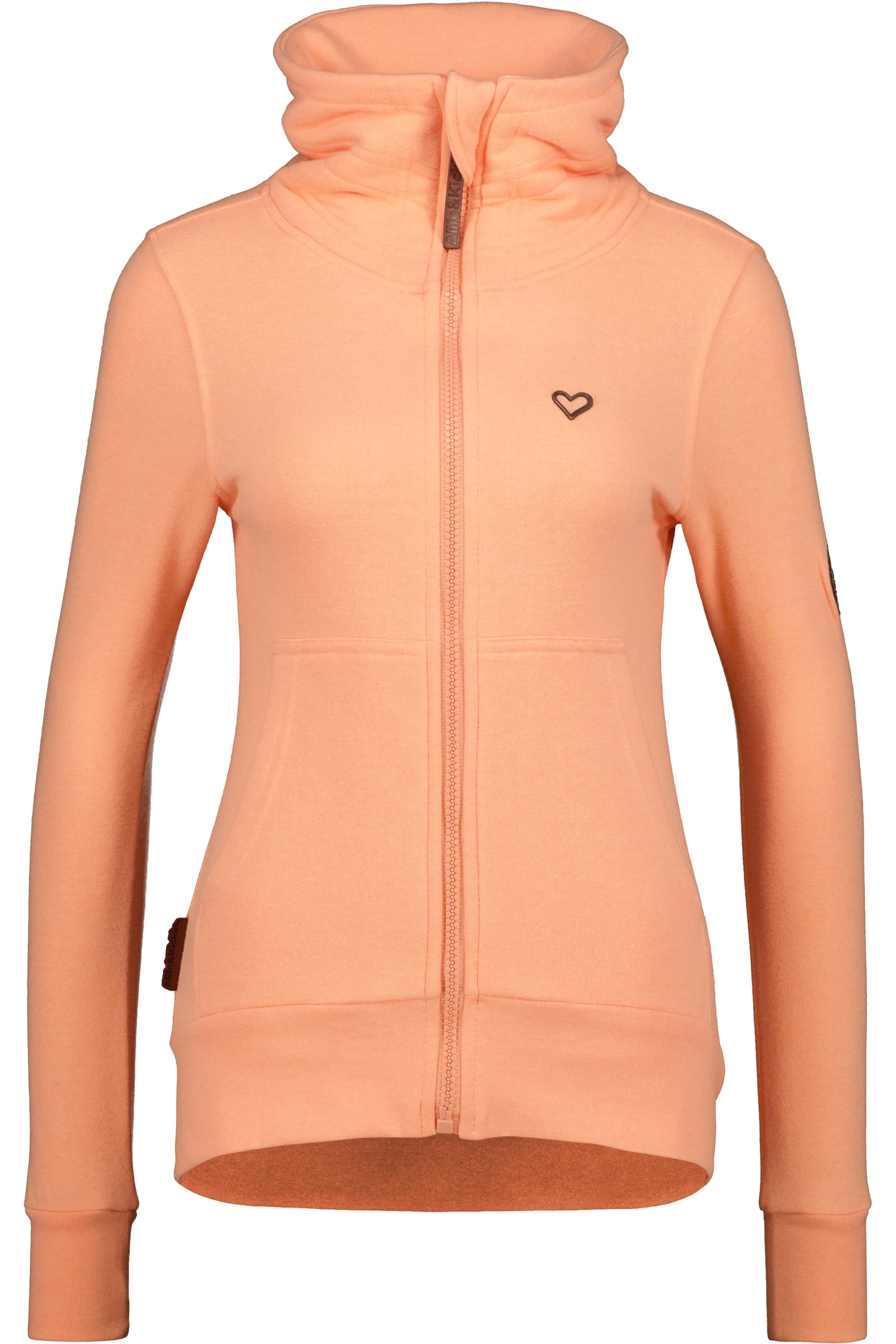 Damen Sweatjacke VianaAK A - Weiche Sweatqualität und trendiger Look Orange