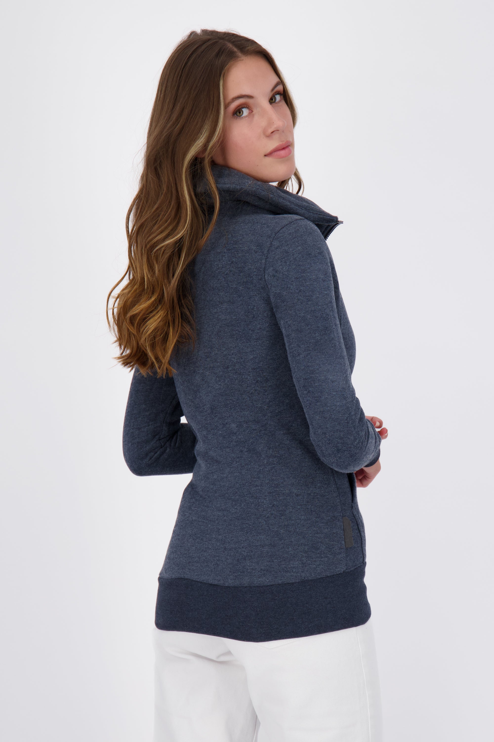 Damen Sweatjacke VianaAK A - Weiche Sweatqualität und trendiger Look Dunkelblau