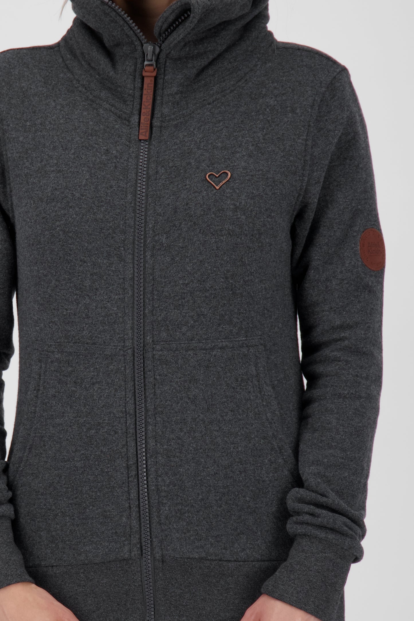 Damen Sweatjacke VianaAK A - Weiche Sweatqualität und trendiger Look Schwarz