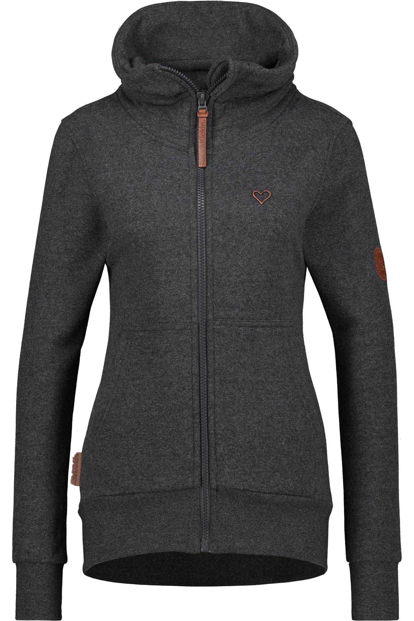 Damen Sweatjacke VianaAK A - Weiche Sweatqualität und trendiger Look Schwarz