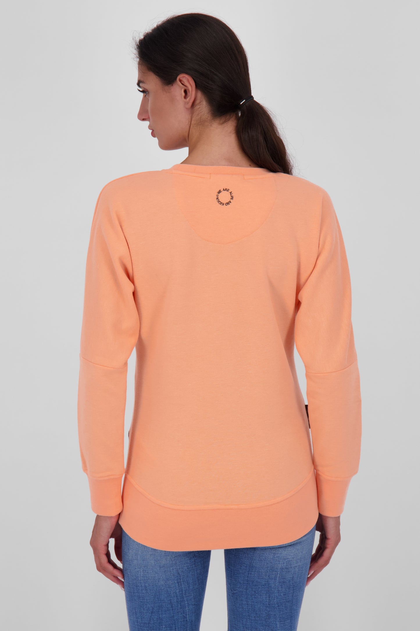 DarinAK A Sweater für Damen - Trendiger und farbenfroher Sweatpullover Orange