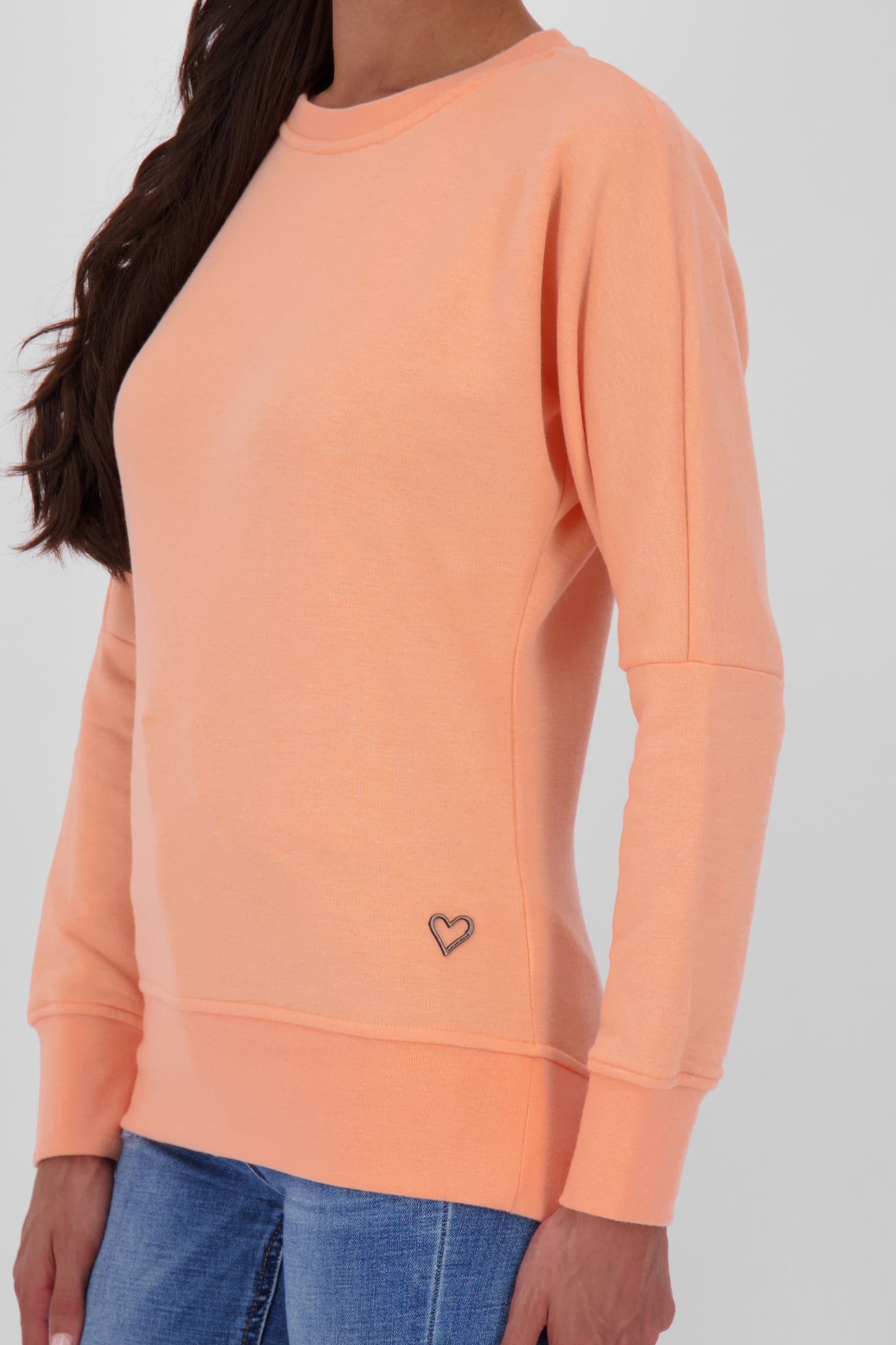 DarinAK A Sweater für Damen - Trendiger und farbenfroher Sweatpullover Orange