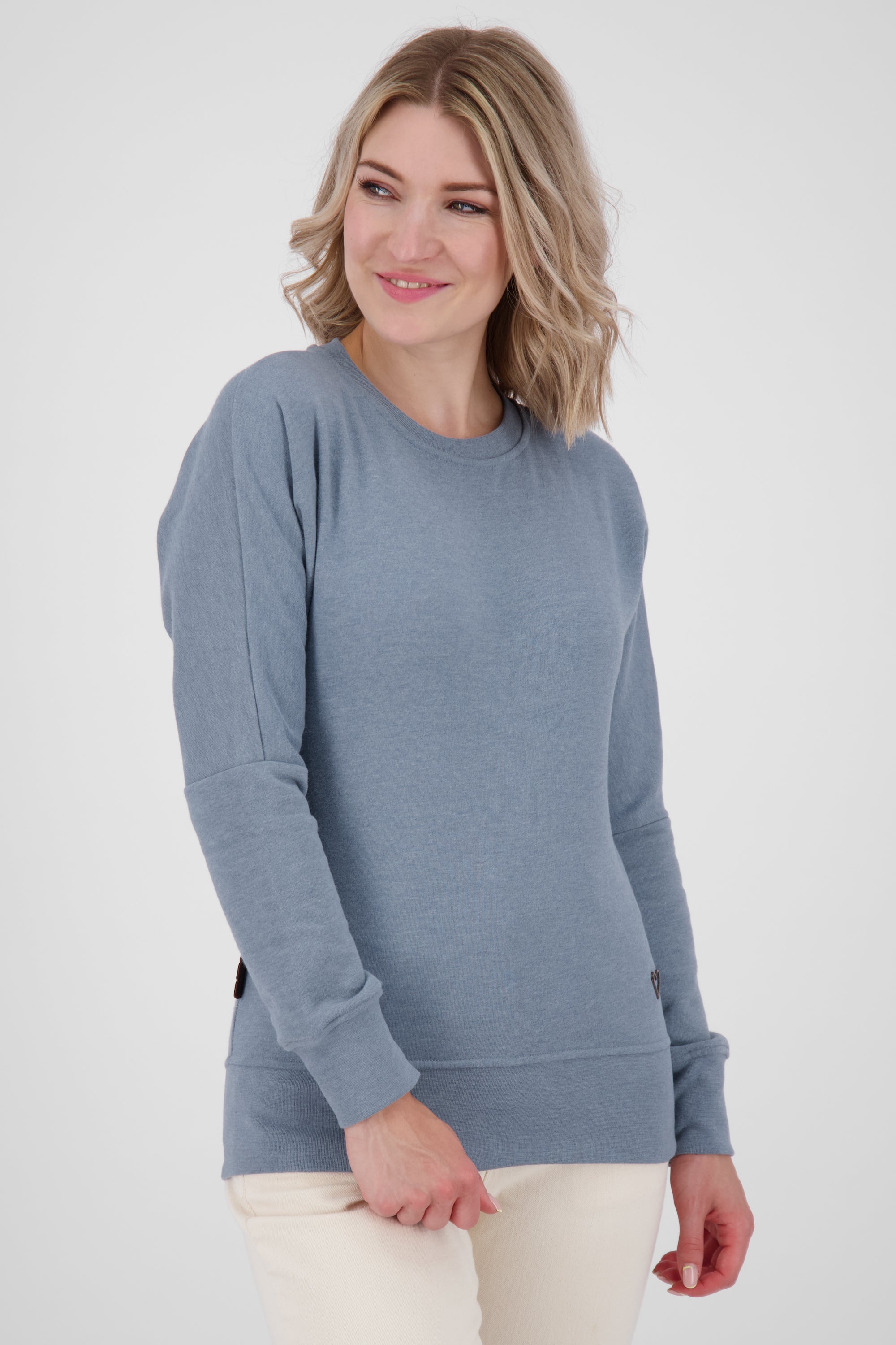 DarinAK A Sweater für Damen - Trendiger und farbenfroher Sweatpullover Blau