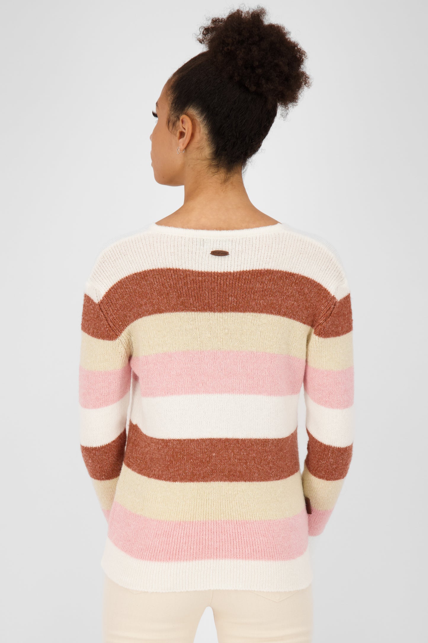 KaleaAK Z Pullover für Damen - Weicher Strickpullover mit lässigem Look Beige