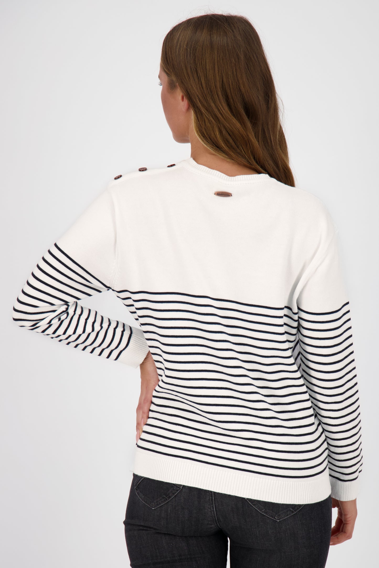 Damenstrickpullover ValentinaAK Z - Weiche Strickqualität und lässiger Schnitt Weiß
