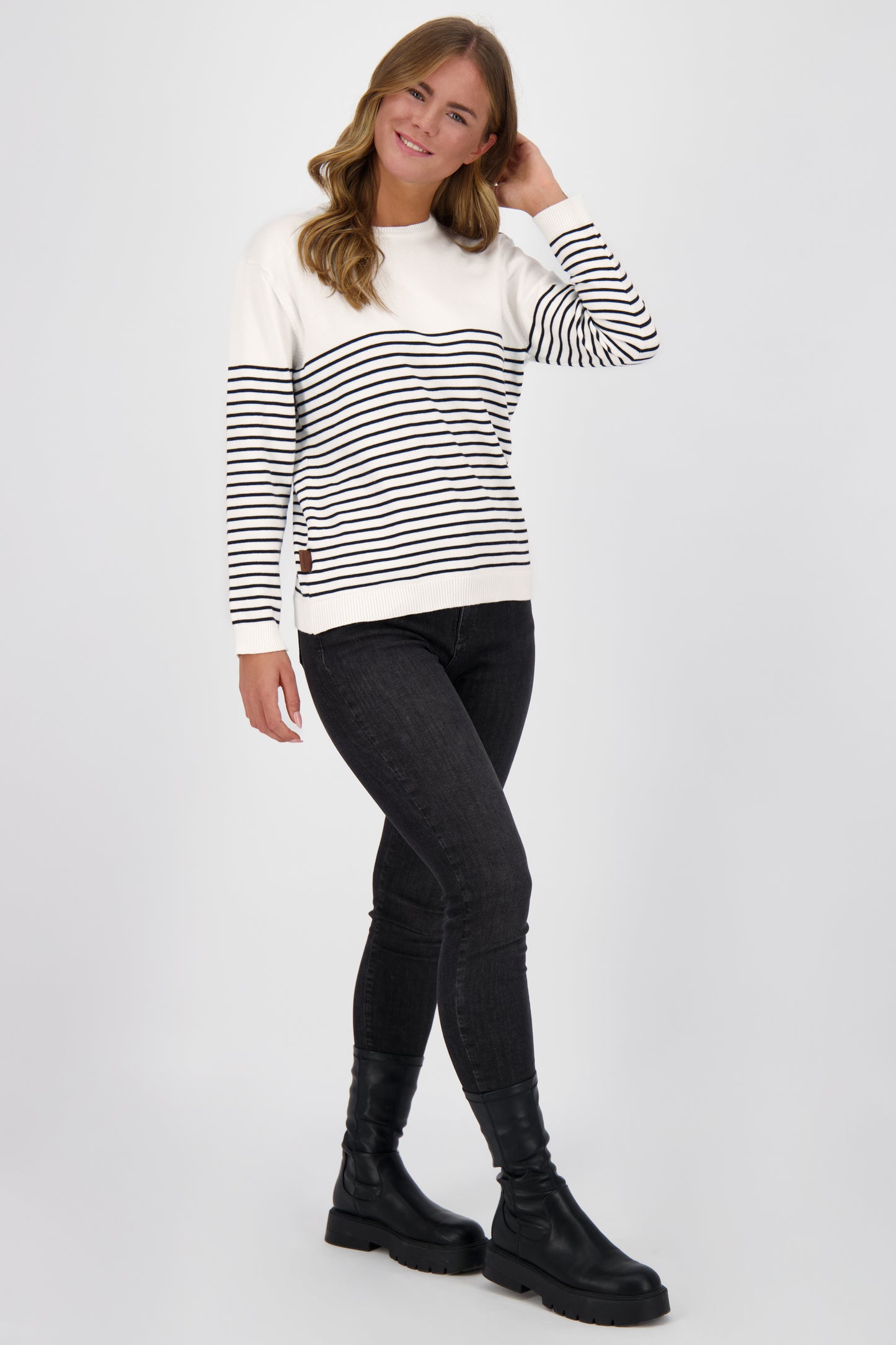 Damenstrickpullover ValentinaAK Z - Weiche Strickqualität und lässiger Schnitt Weiß