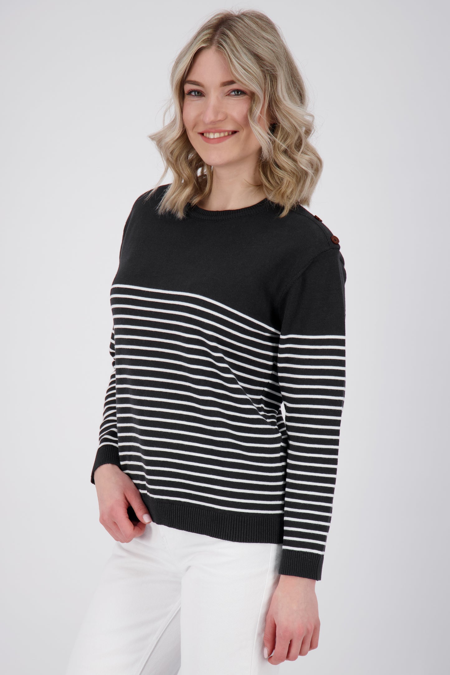Damenstrickpullover ValentinaAK Z - Weiche Strickqualität und lässiger Schnitt Schwarz