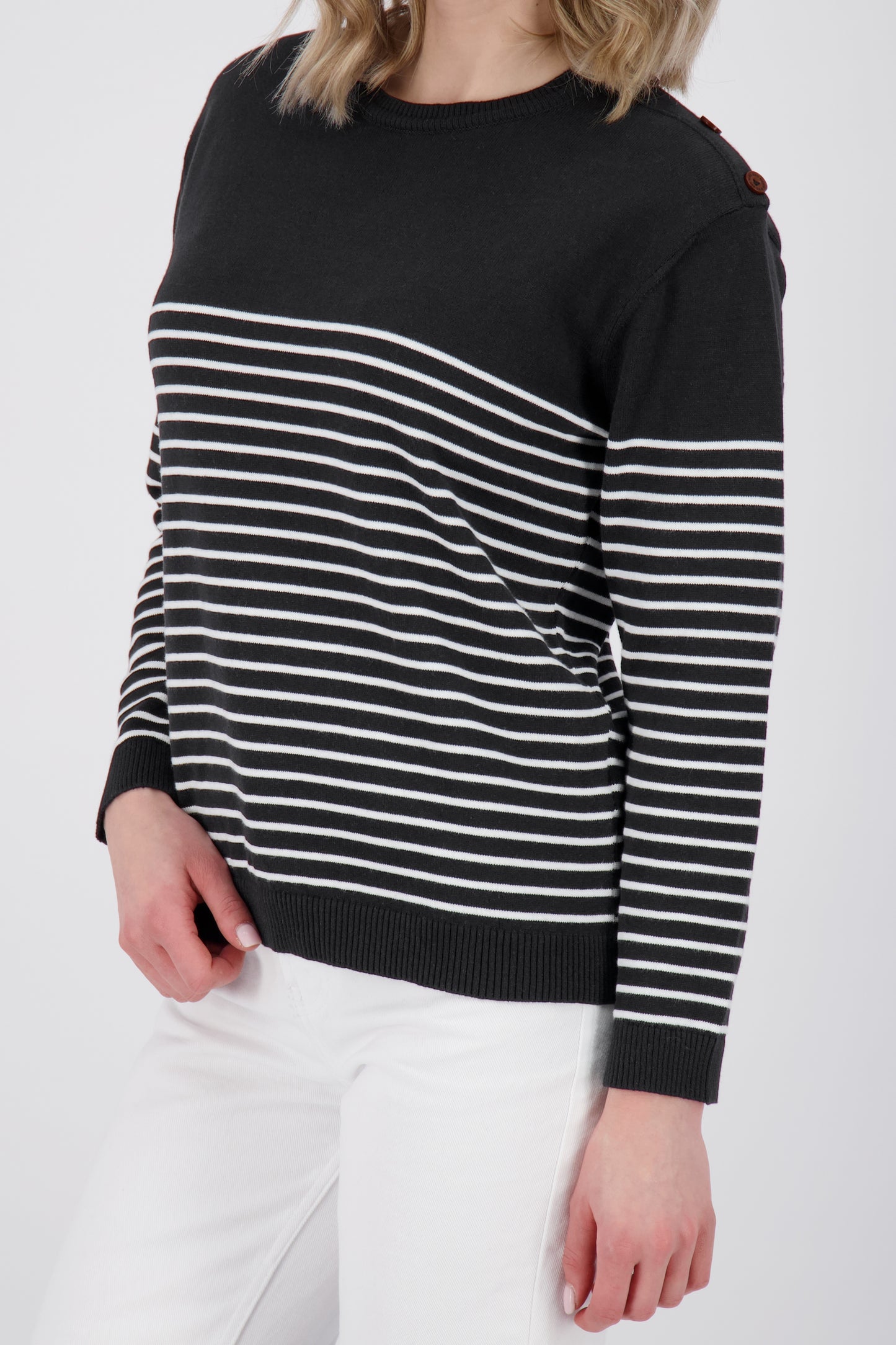 Damenstrickpullover ValentinaAK Z - Weiche Strickqualität und lässiger Schnitt Schwarz