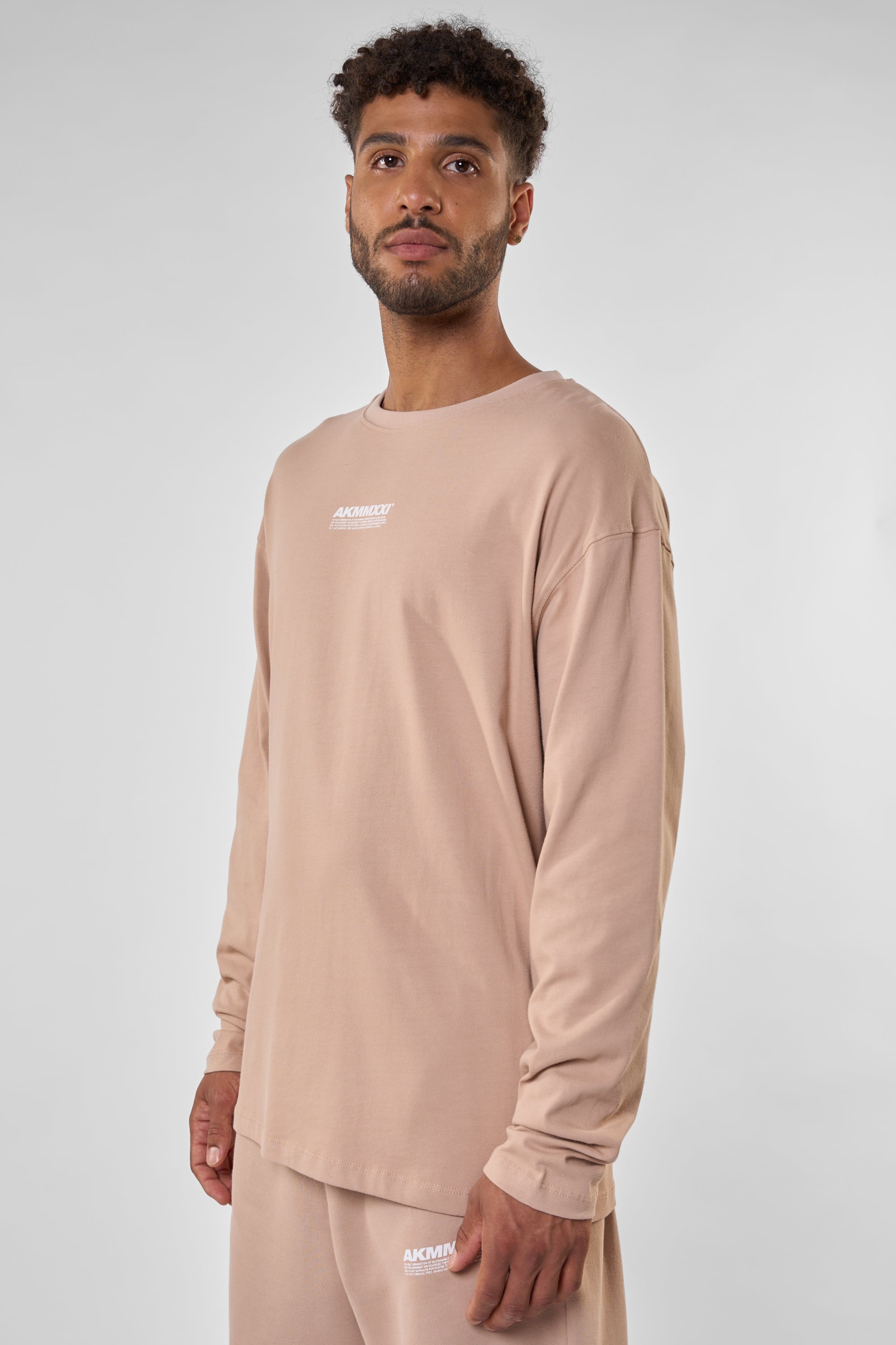 SaturnAK A Langarmshirt Damen Herren Unisex Beige