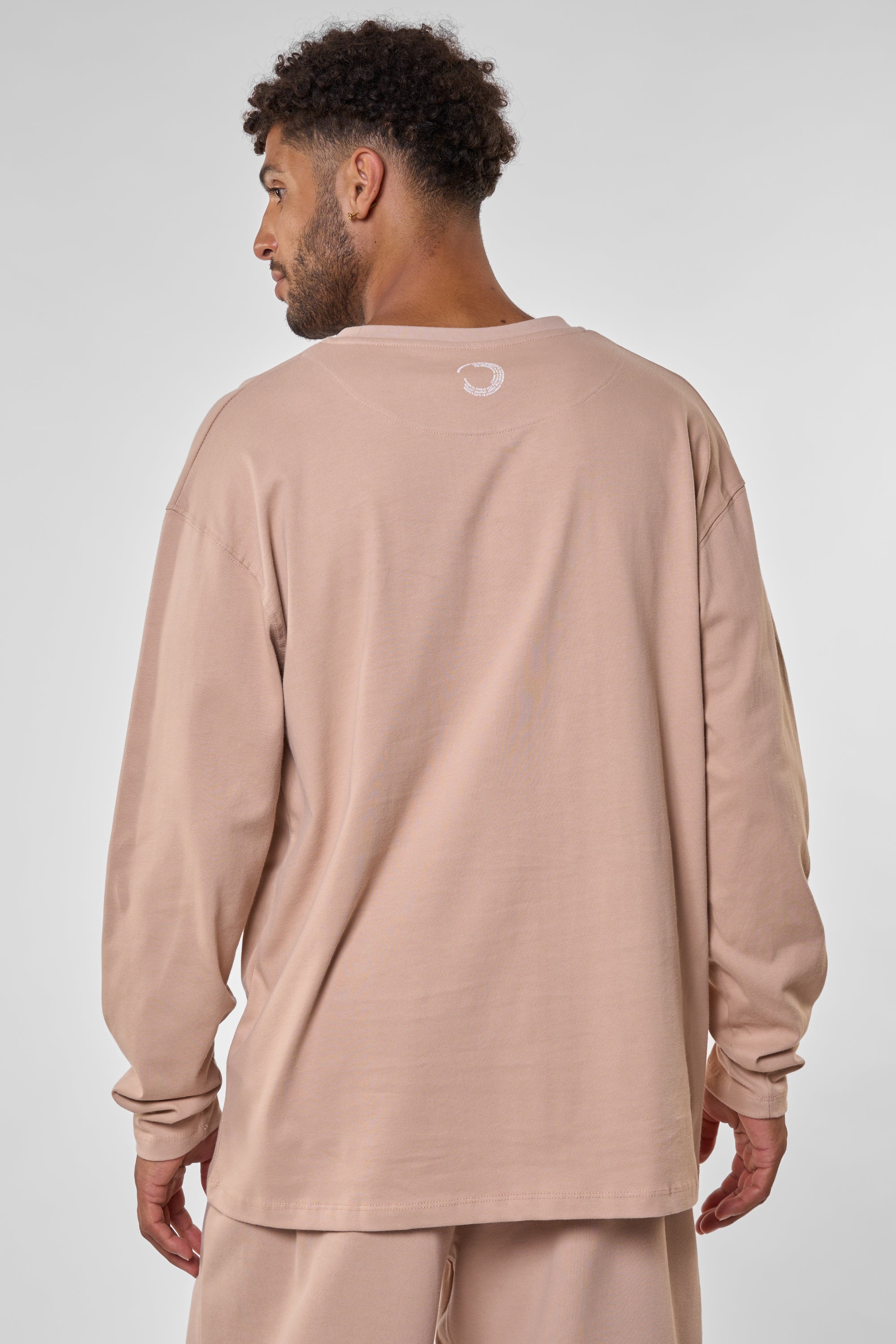 SaturnAK A Langarmshirt Damen Herren Unisex Beige