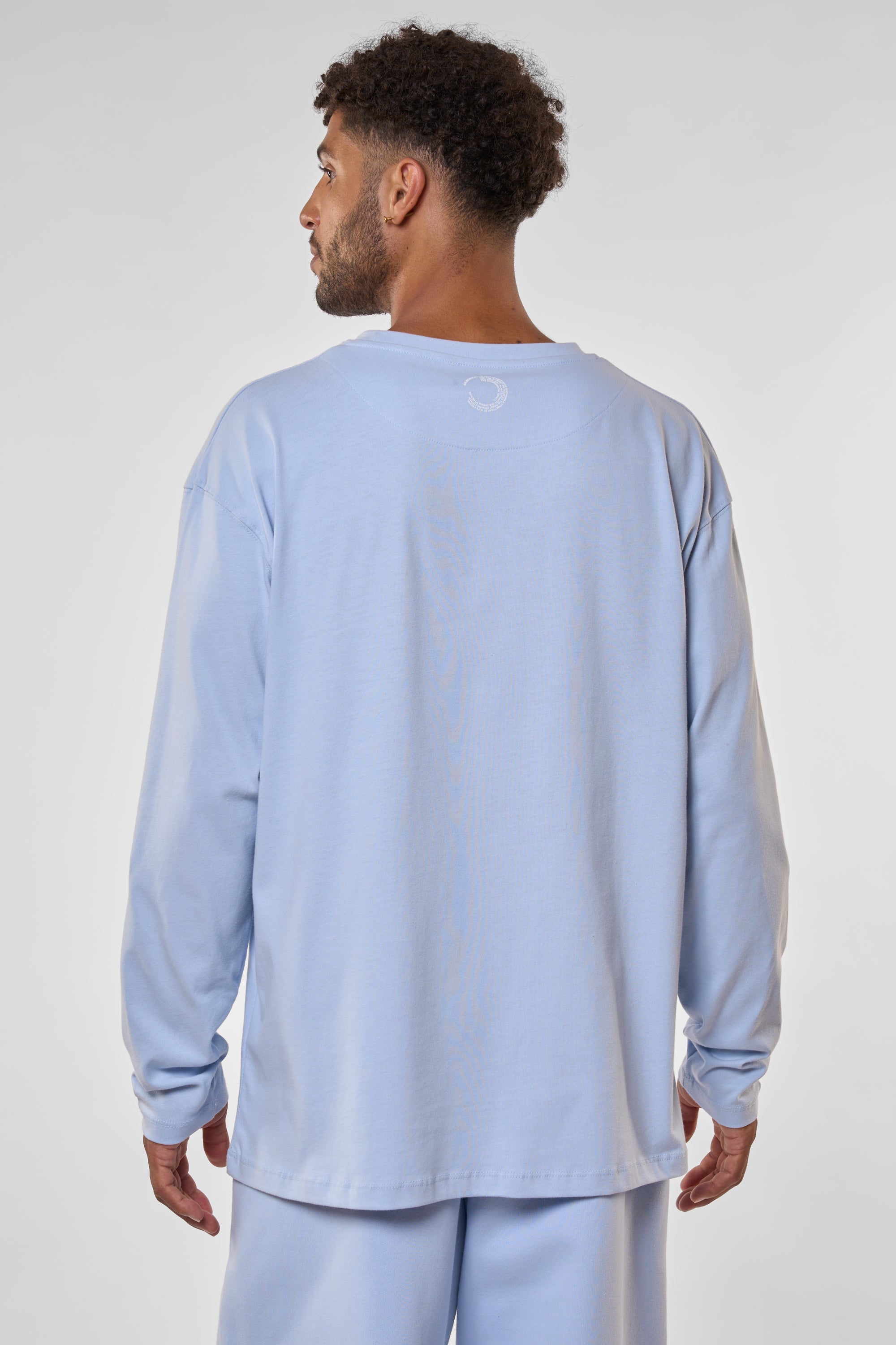 SaturnAK A Langarmshirt Damen Herren Unisex Hellblau