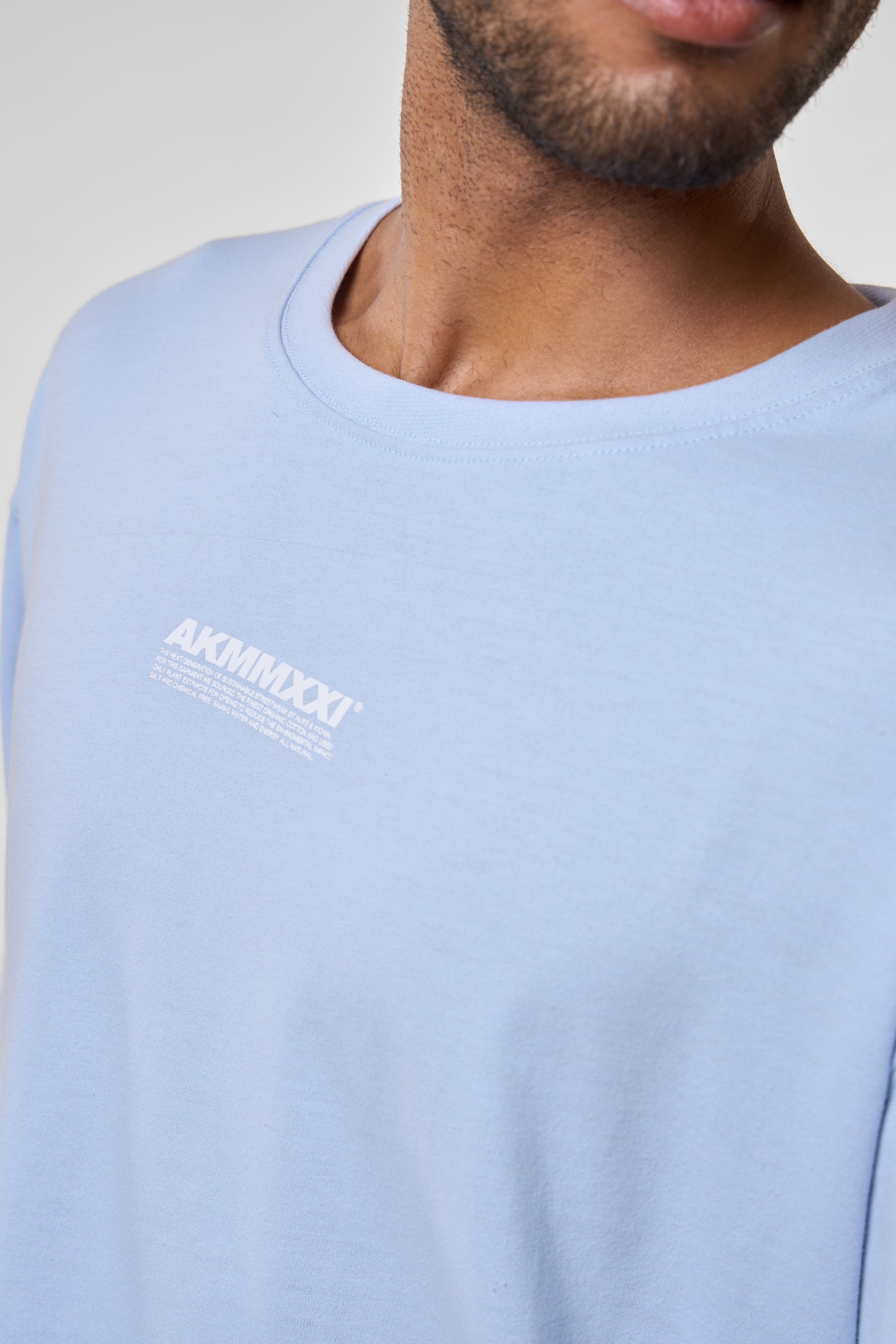 SaturnAK A Langarmshirt Damen Herren Unisex Hellblau