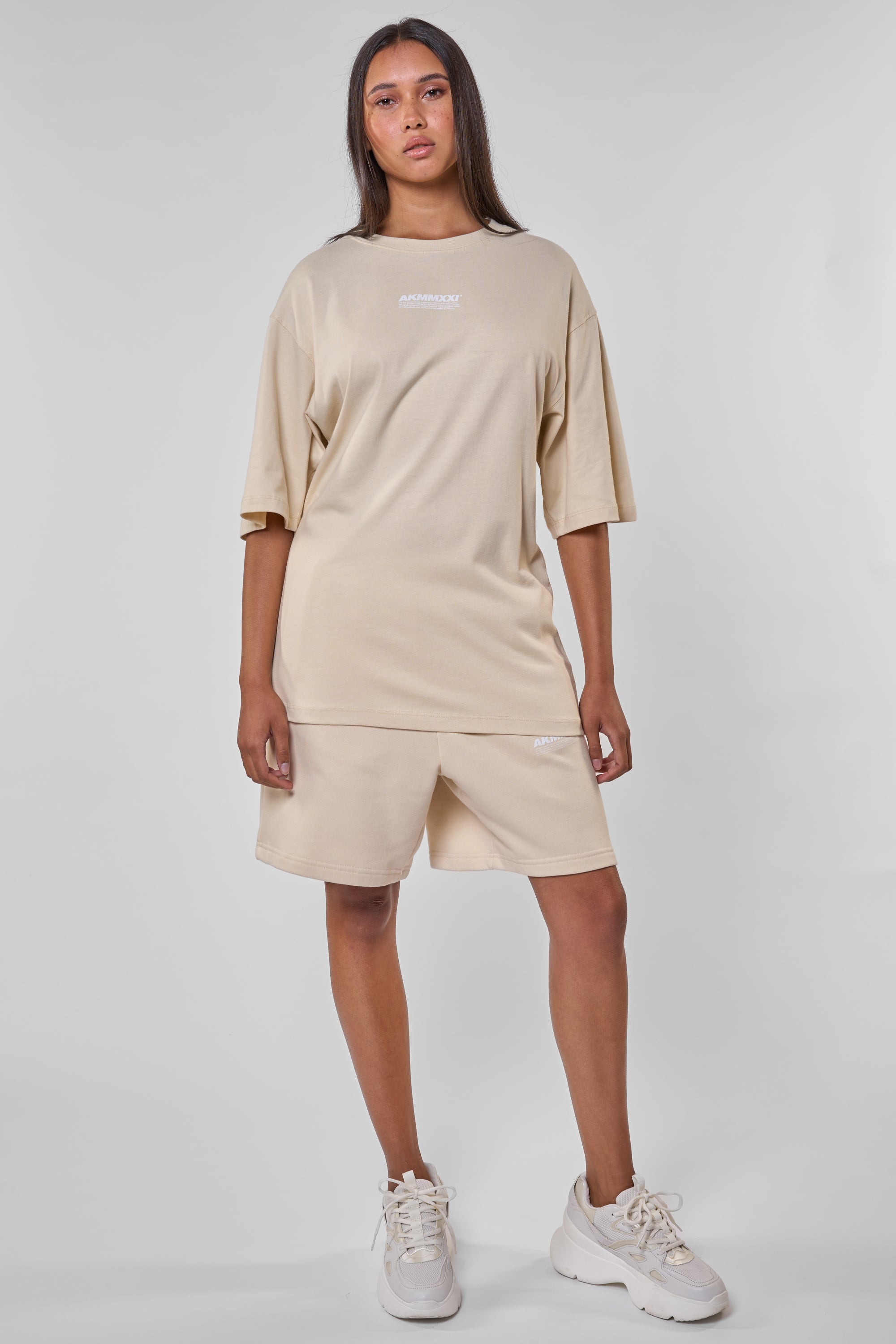 Unisex Sweatshorts MarsAK A - Lässiger Look für Damen & Herren Beige