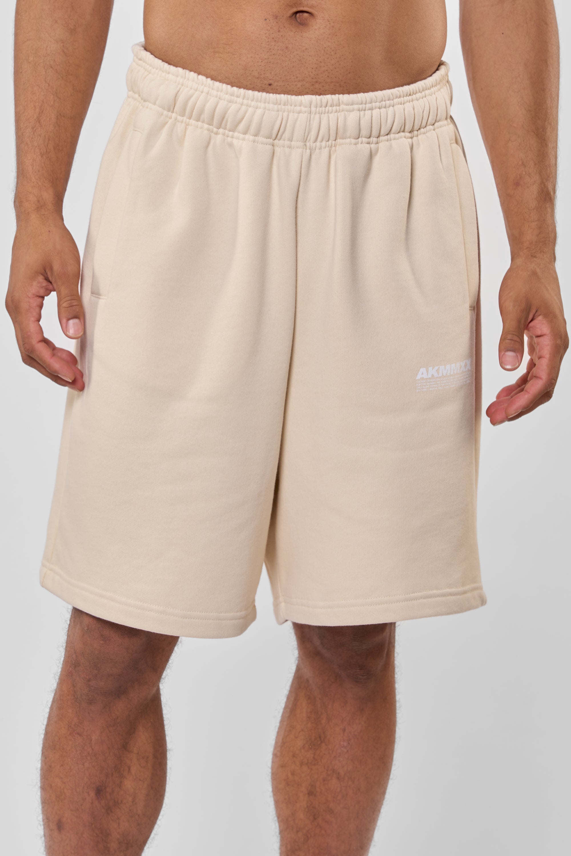 Unisex Sweatshorts MarsAK A - Lässiger Look für Damen & Herren Beige