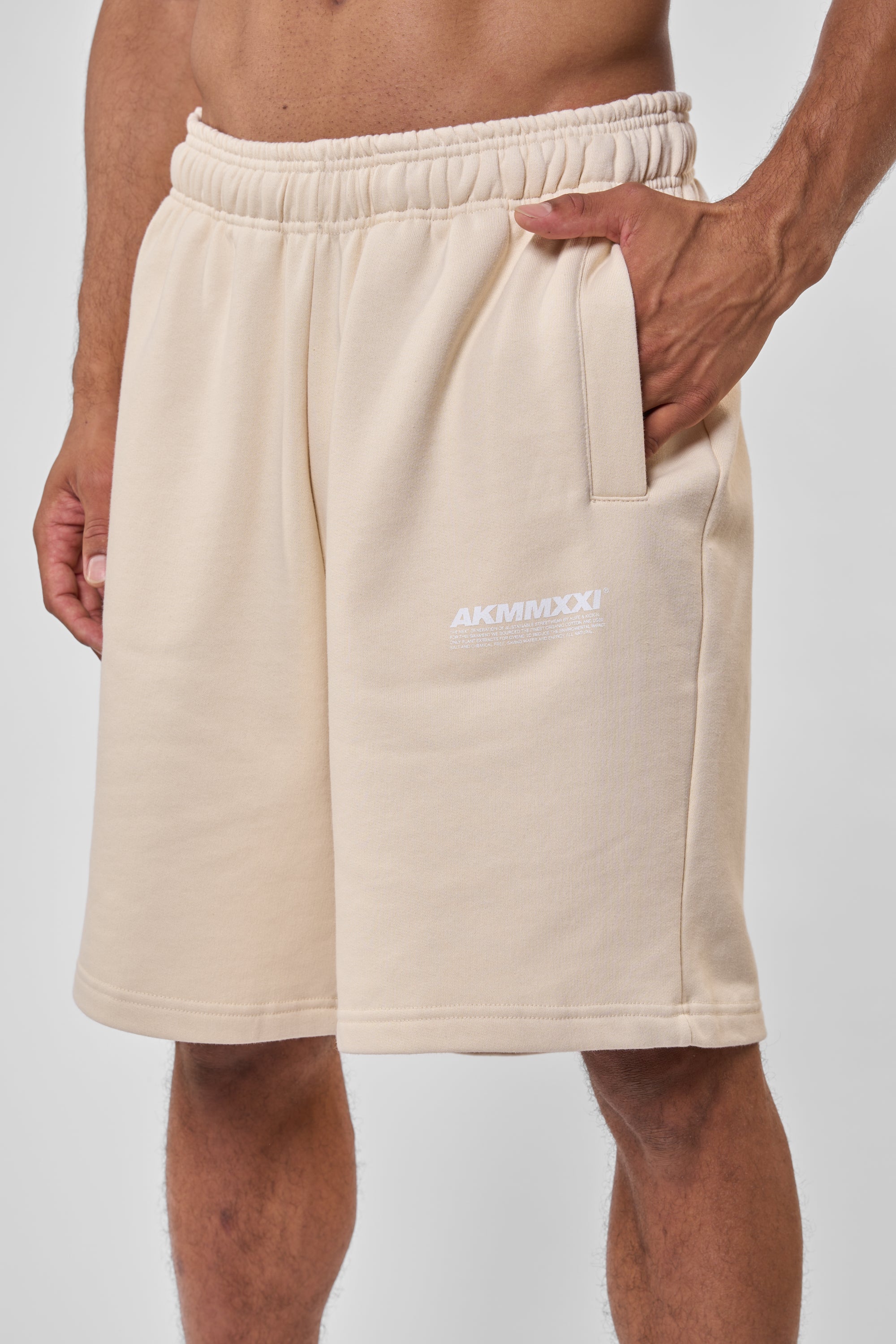 Unisex Sweatshorts MarsAK A - Lässiger Look für Damen & Herren Beige