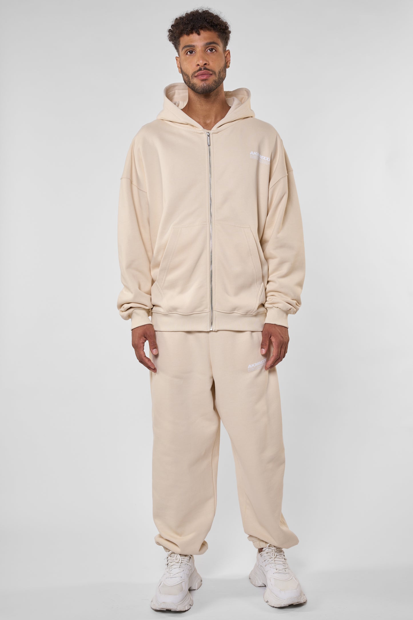 KyoAK A Sweatjacke Damen Herren Beige