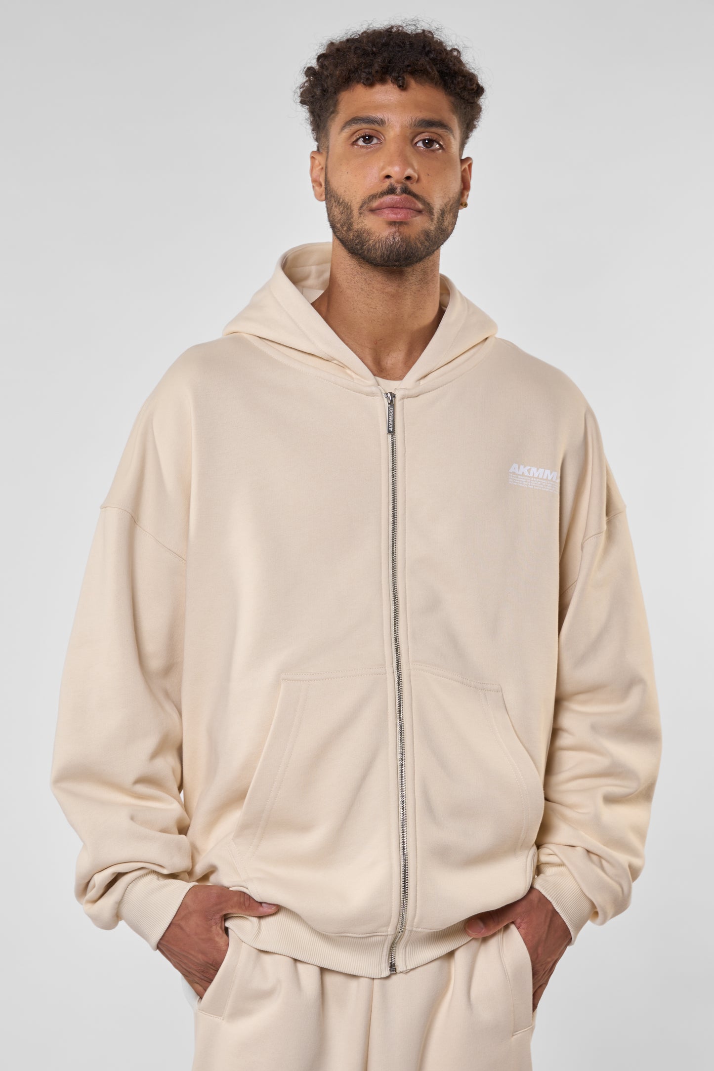 KyoAK A Sweatjacke Damen Herren Beige