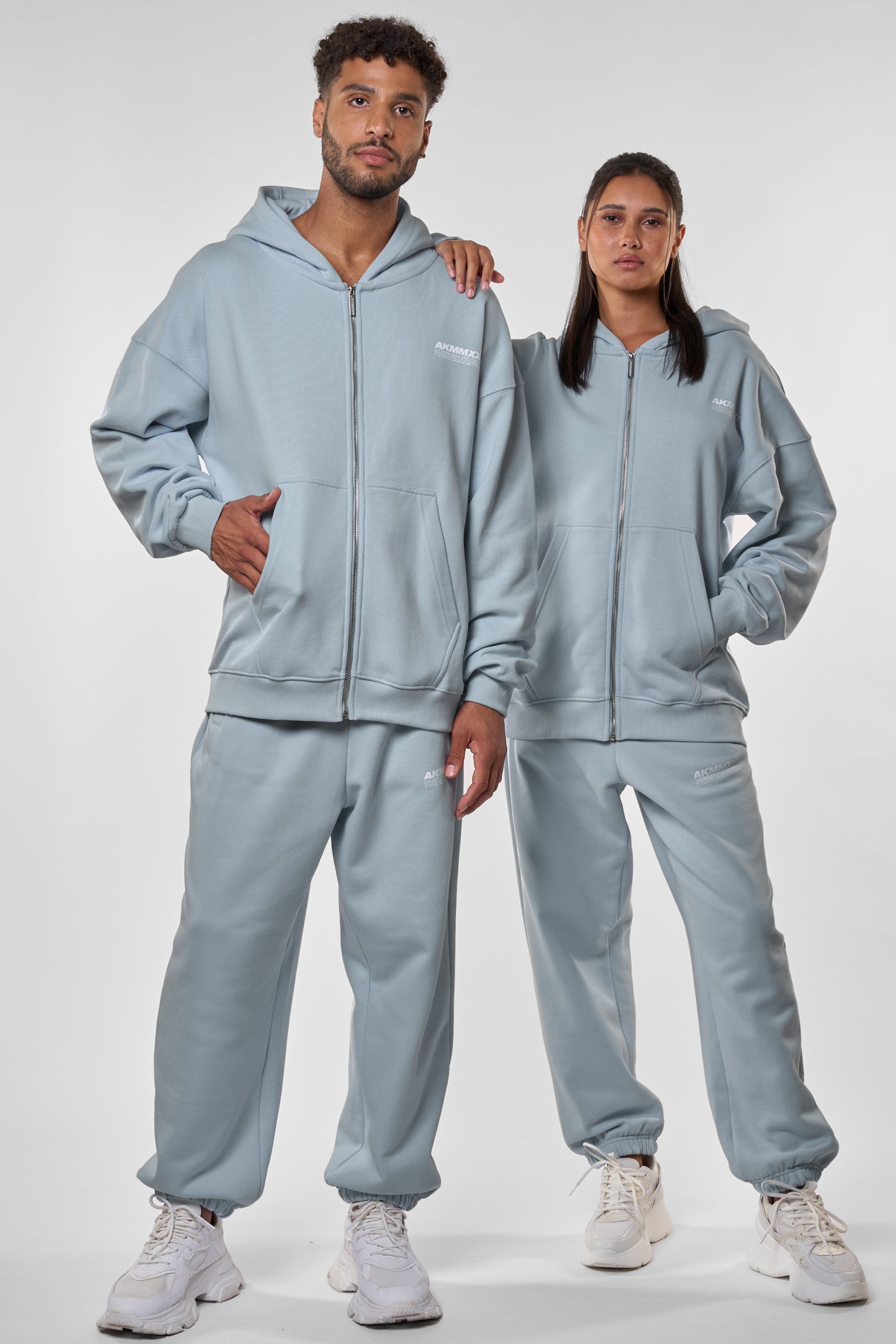 KyoAK A Sweatjacke Damen Herren Grau