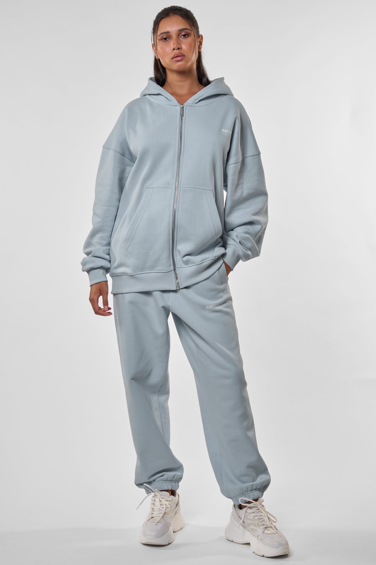 KyoAK A Sweatjacke Damen Herren Grau