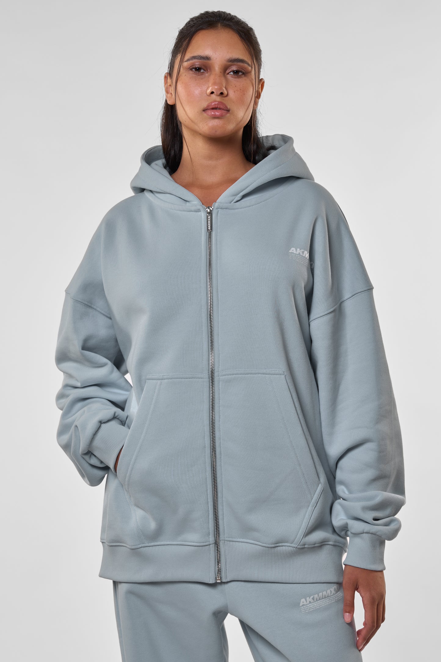 KyoAK A Sweatjacke Damen Herren Grau