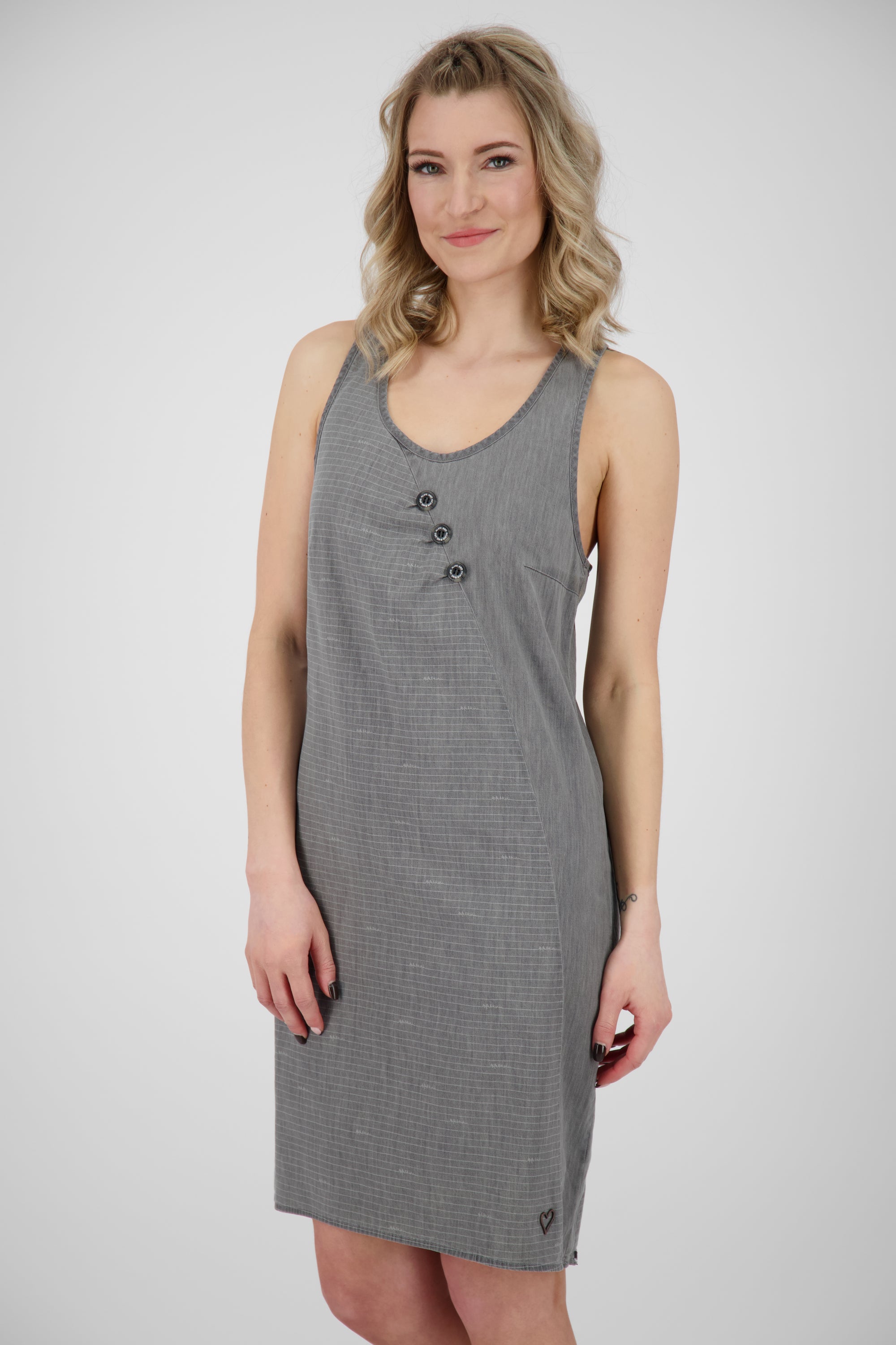 Alife and Kickin Sommerkleid CameronAK DNM B für einen trendigen Look Grau
