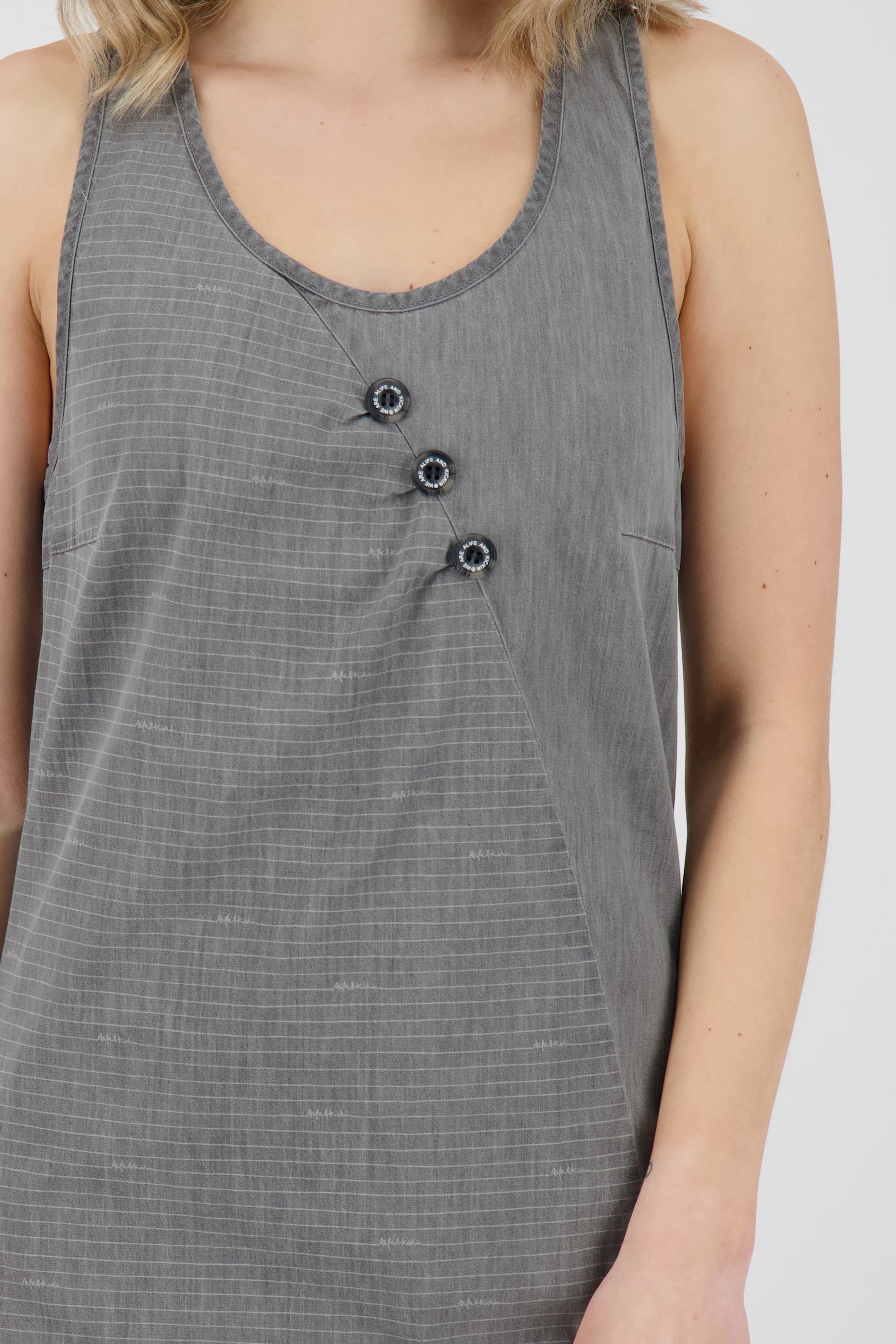 Alife and Kickin Sommerkleid CameronAK DNM B für einen trendigen Look Grau