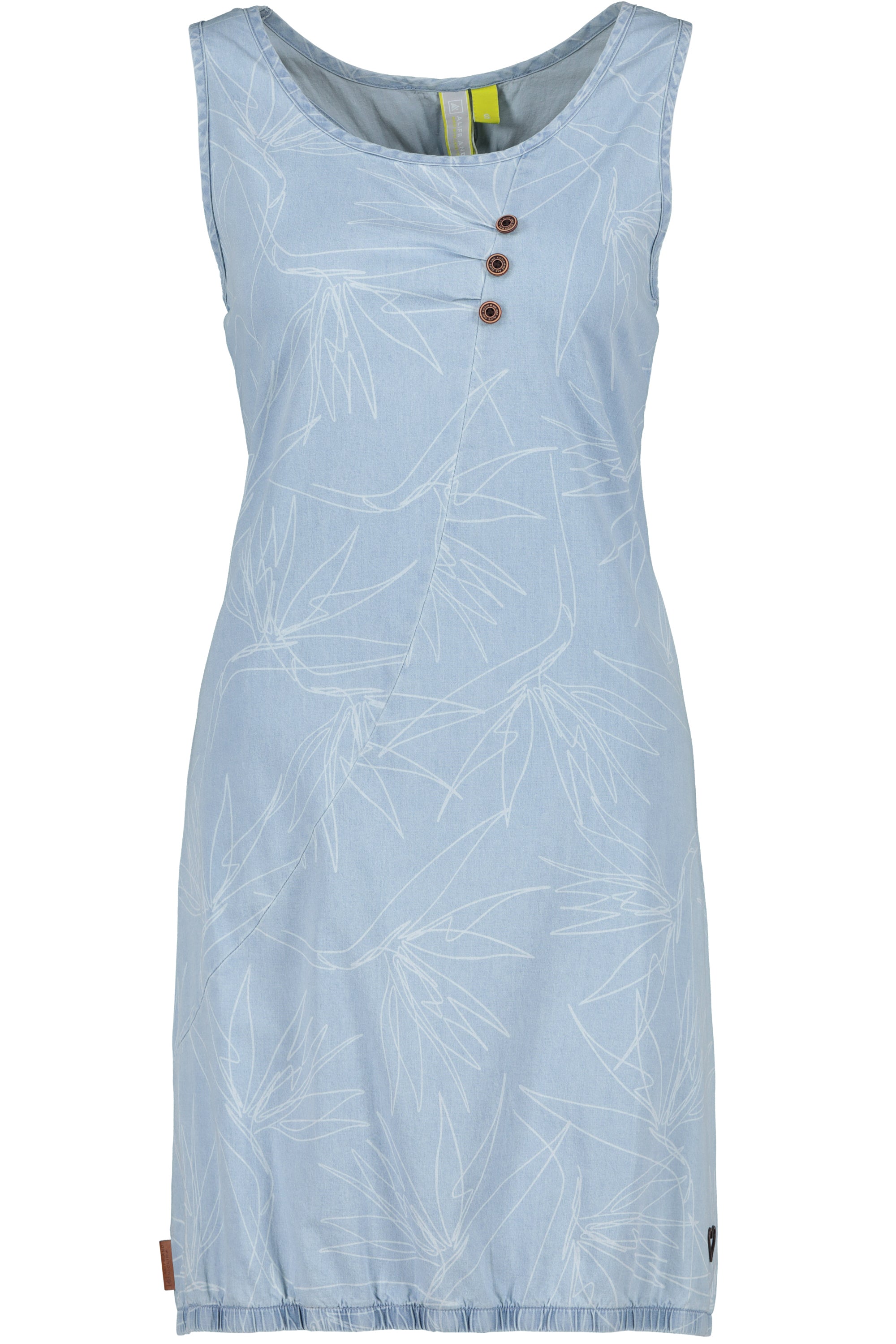 Alife and Kickin Damen Sommerkleid CameronAK DNM B in Denim Optik Hellblau