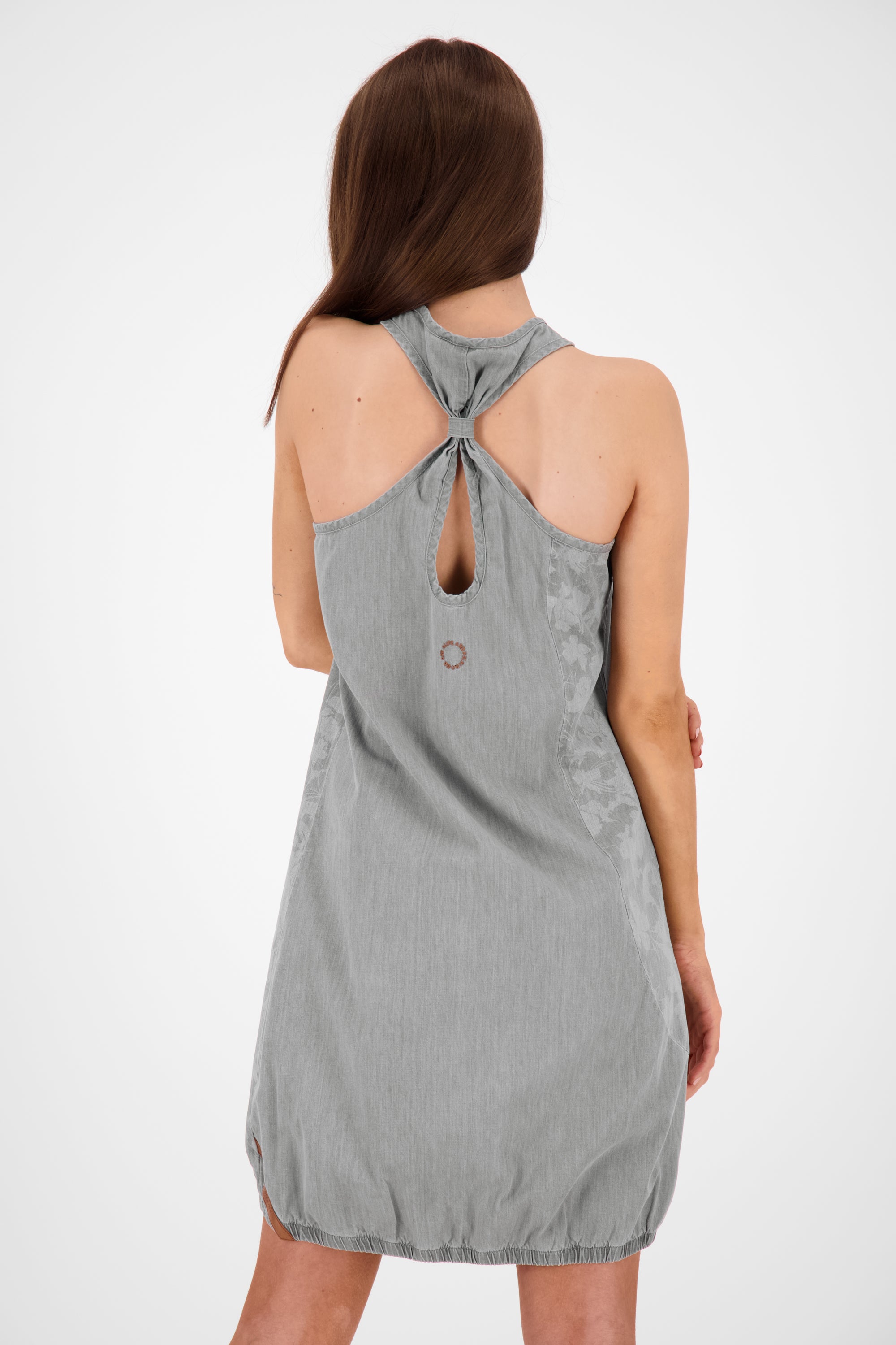 Alife and Kickin Damen Sommerkleid CameronAK DNM B in Denim Optik Grau