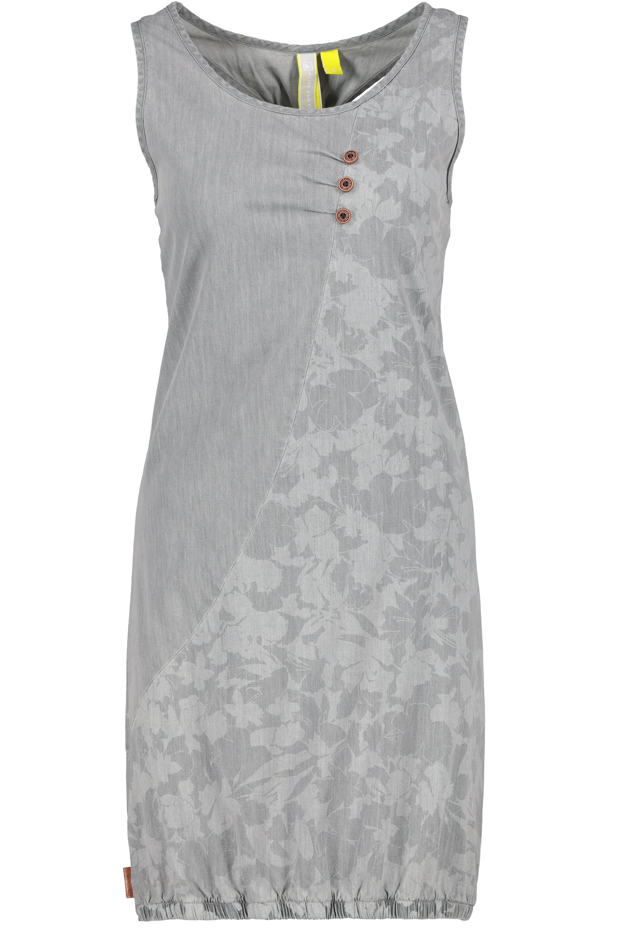Alife and Kickin Damen Sommerkleid CameronAK DNM B in Denim Optik Grau