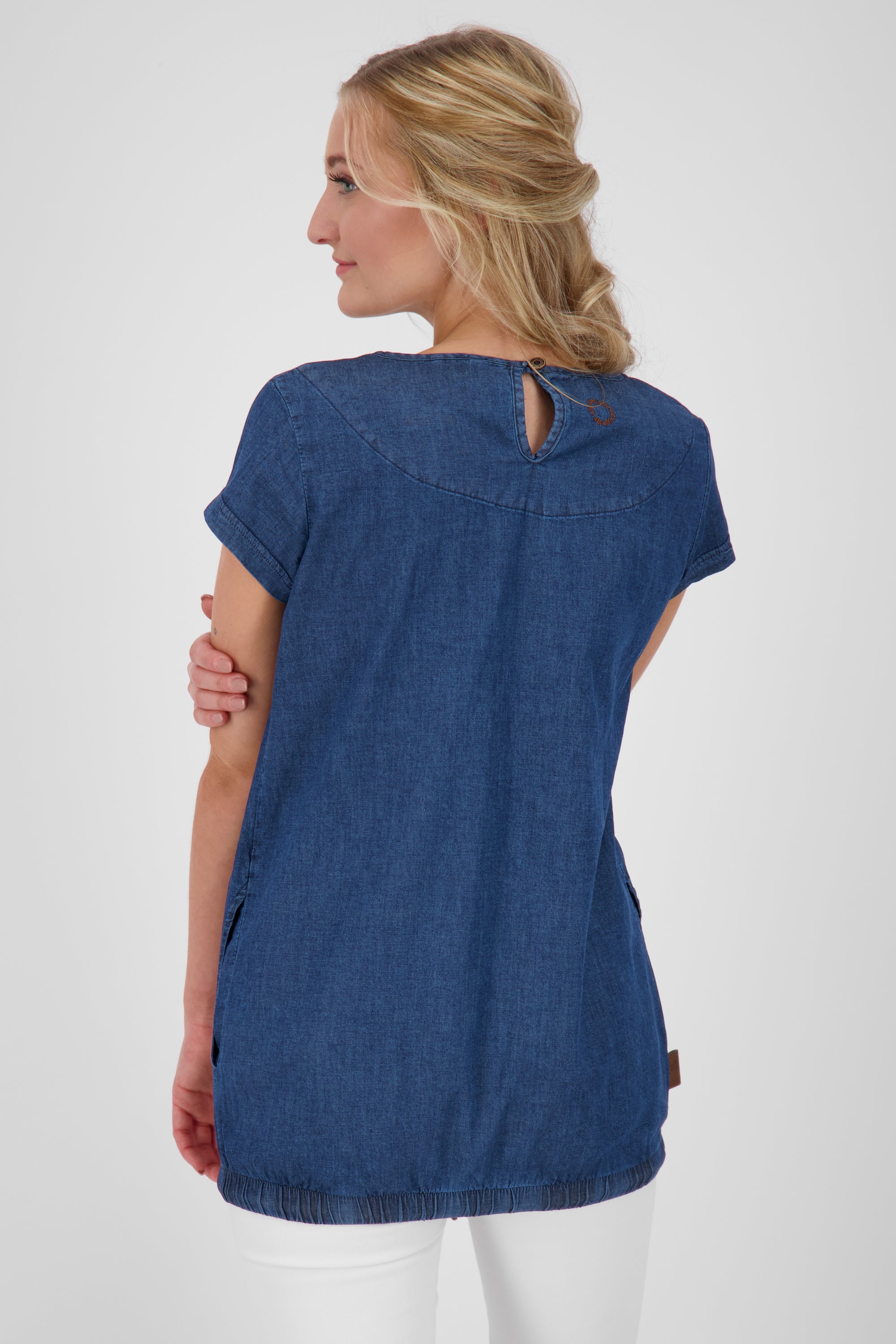 Damen-Freizeitshirt SummerAK DNM mit praktischen Details Dunkelblau