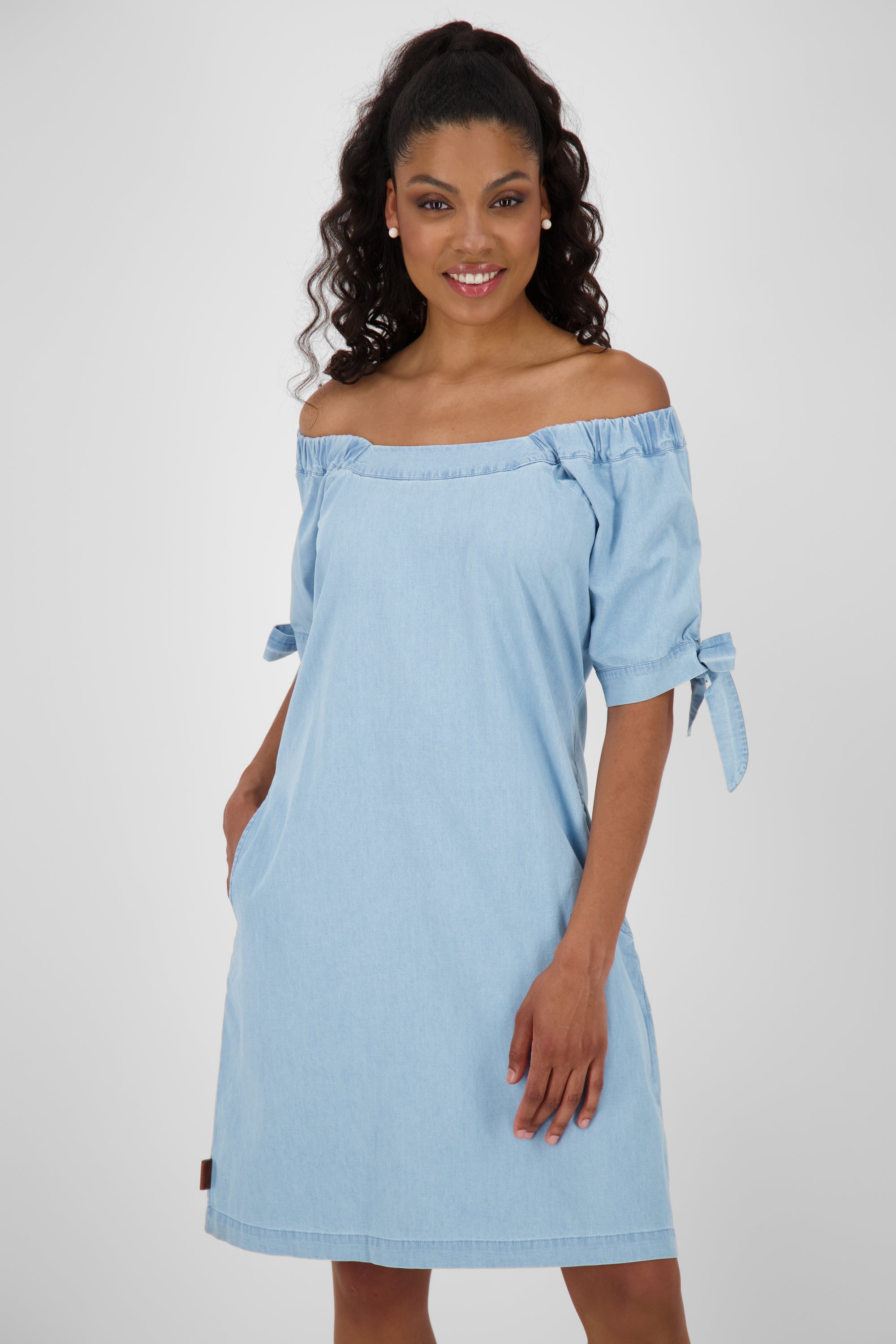 AnnieAK DNM A Longsleeve Dress Hellblau