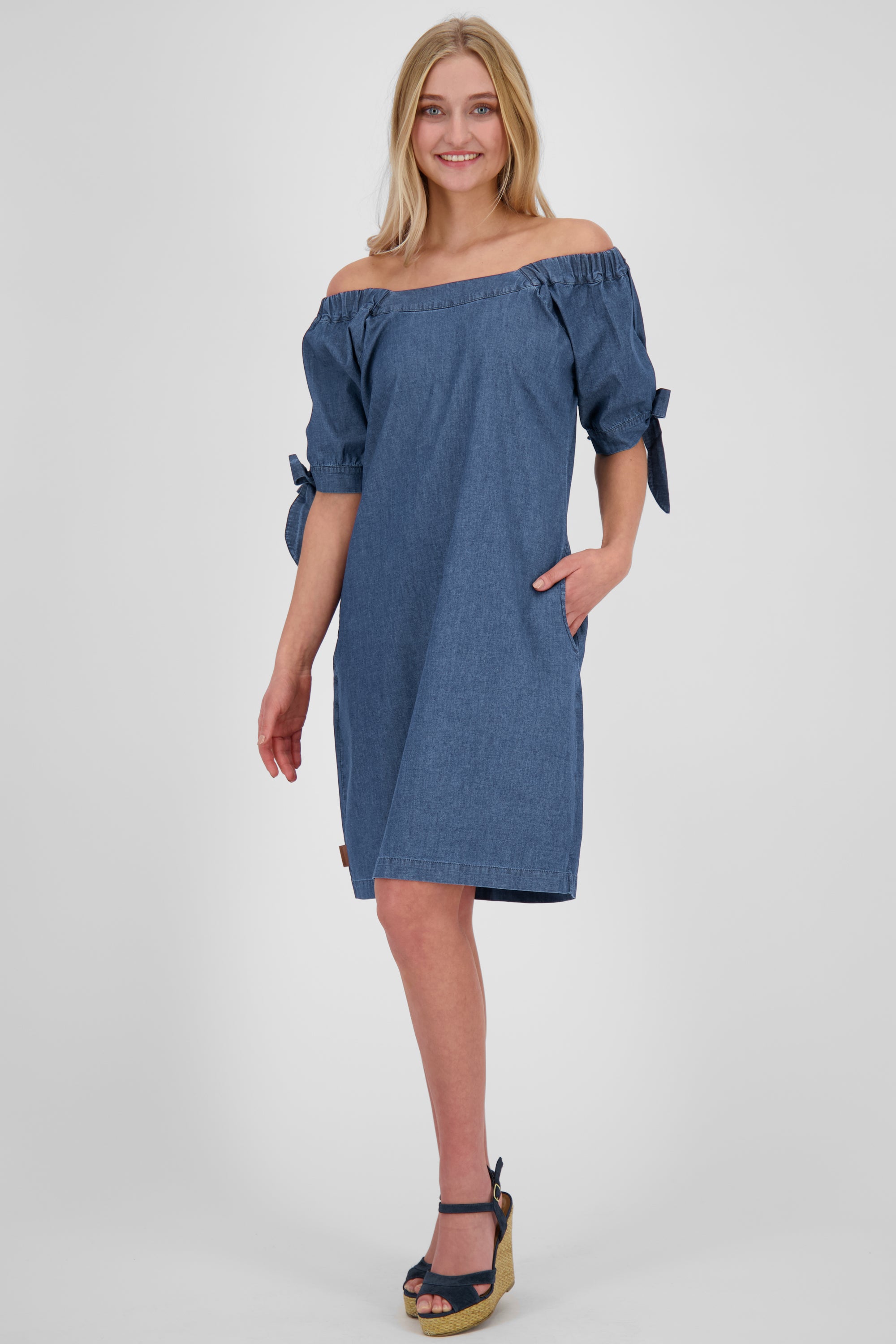 AnnieAK DNM A Longsleeve Dress Dunkelblau