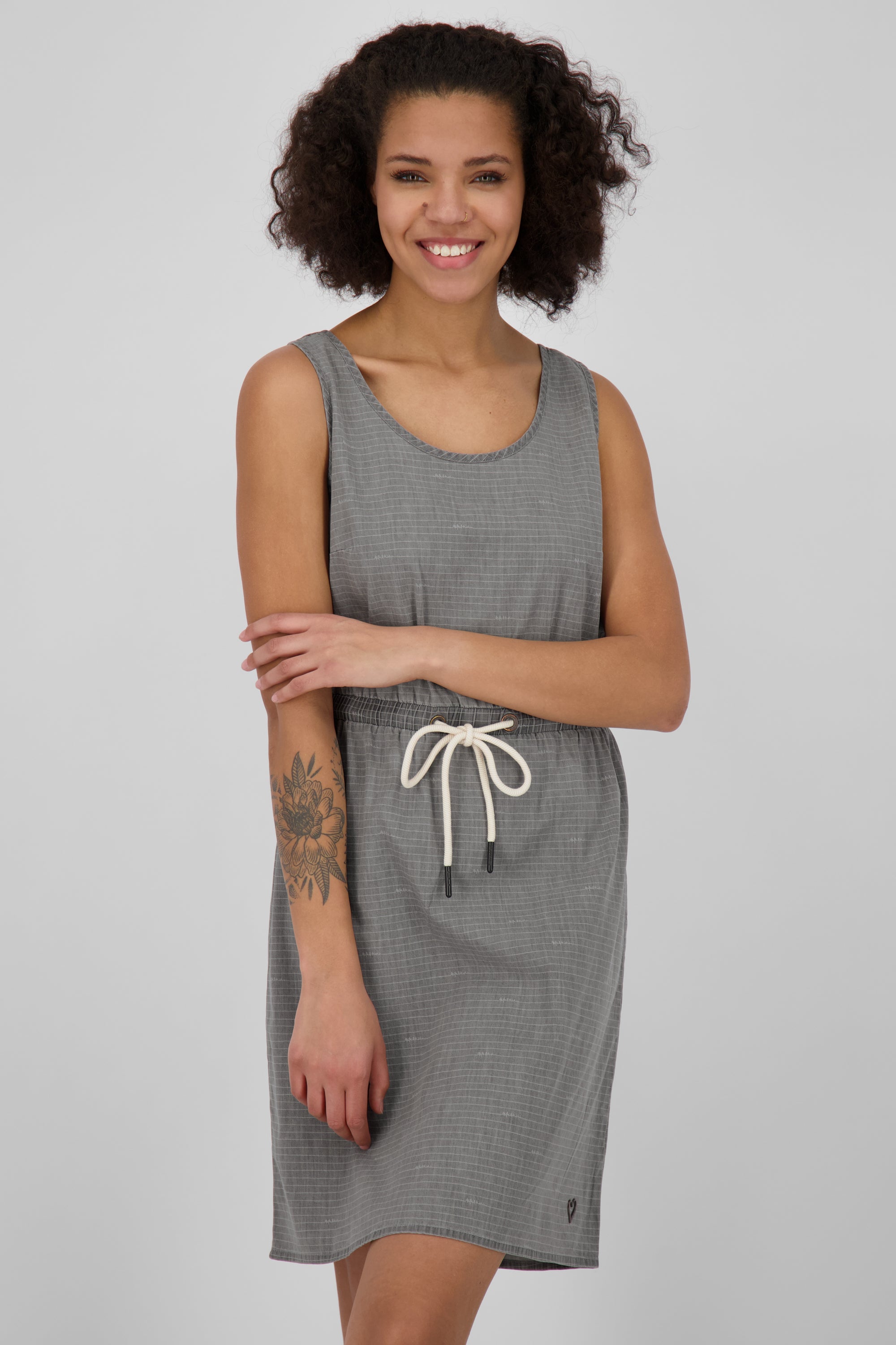 Sommerkleid DojaAK DNM B - Trendy Denim-Look für Damen Grau