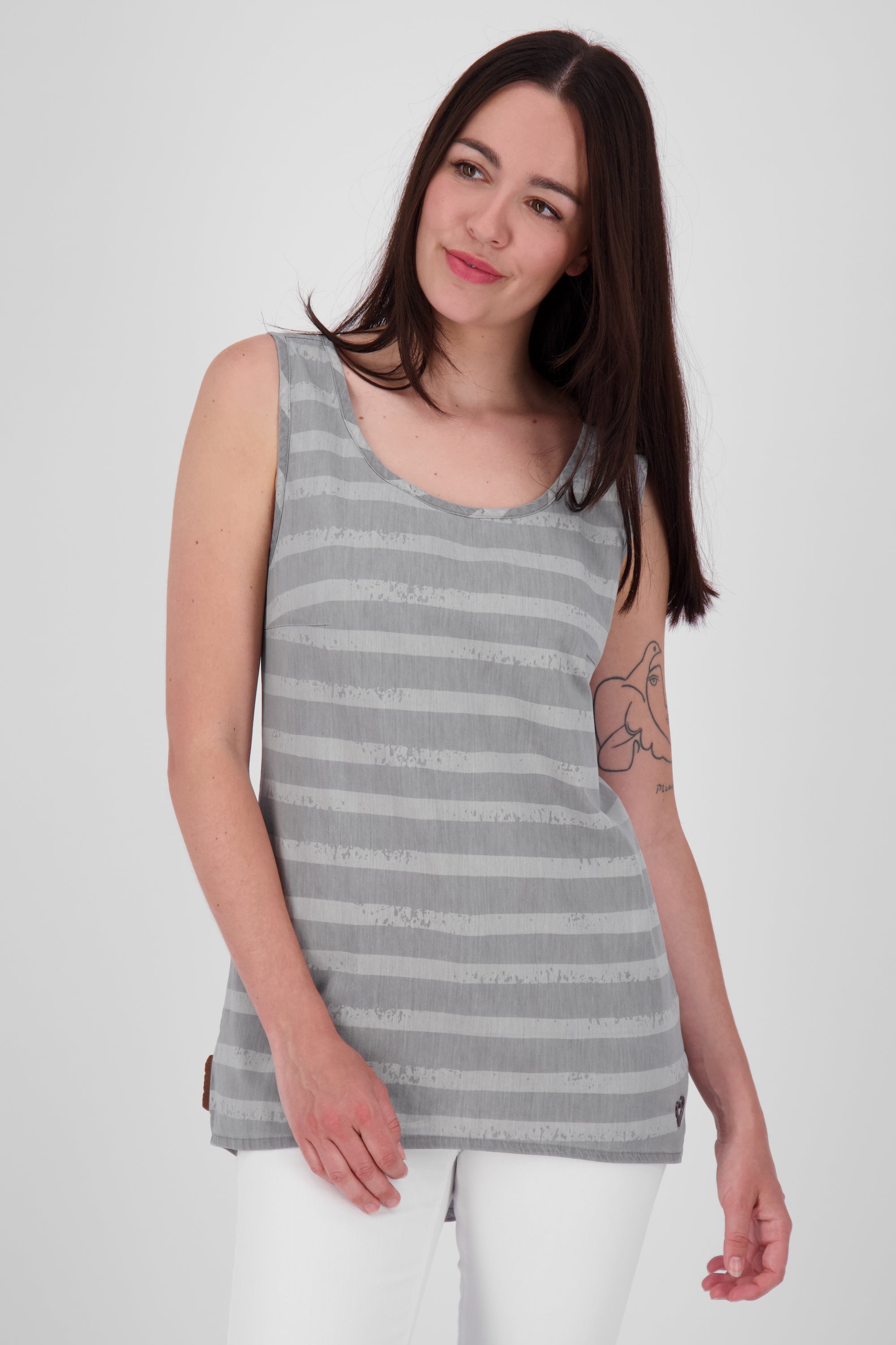 Bequem und stylish - KarlaAK B ärmelloses Tanktop für Damen Grau