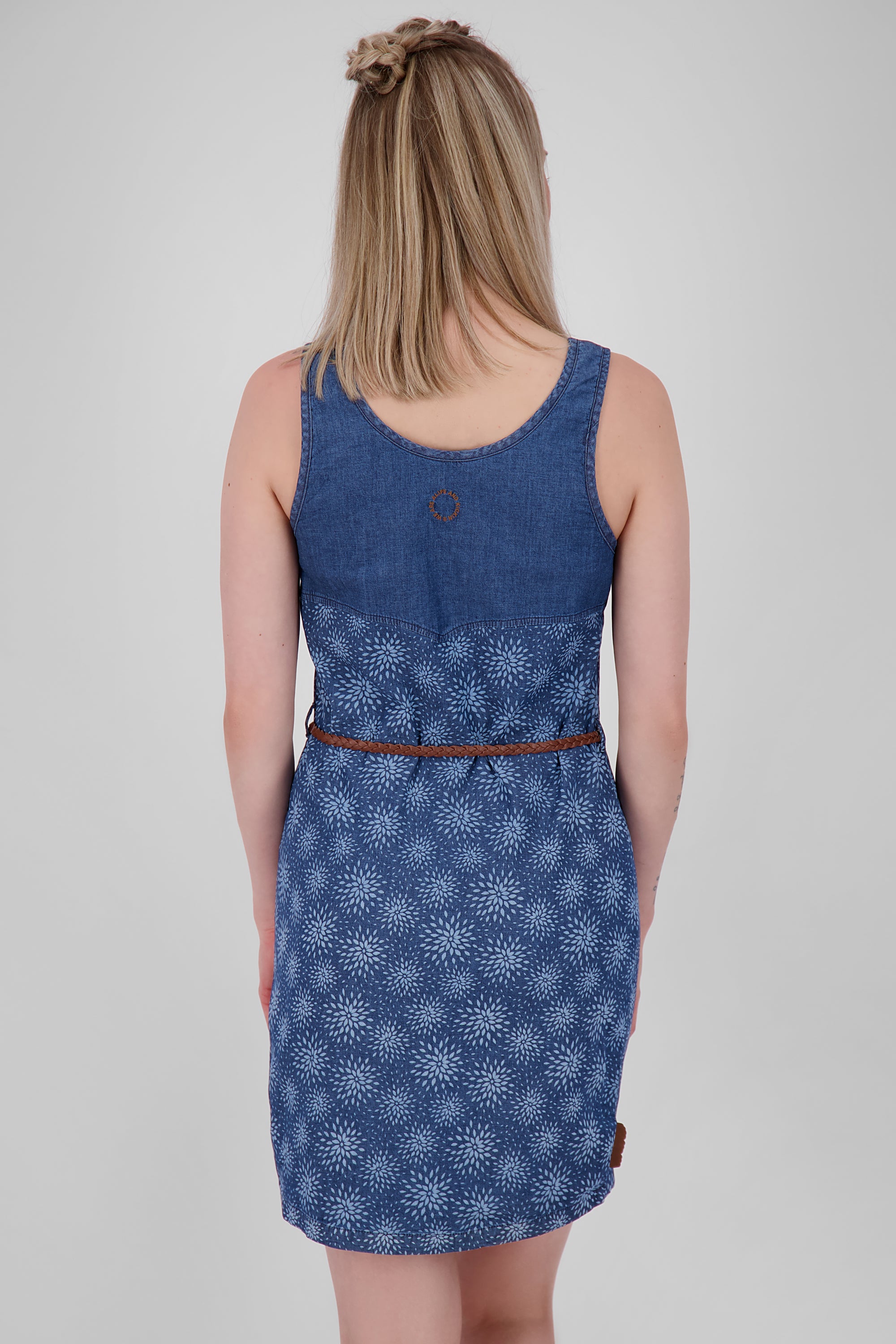 Alife and Kickin Damenkleid DoiaAK B - Mit schlanker Schnittform und Flechtgürtel Dunkelblau