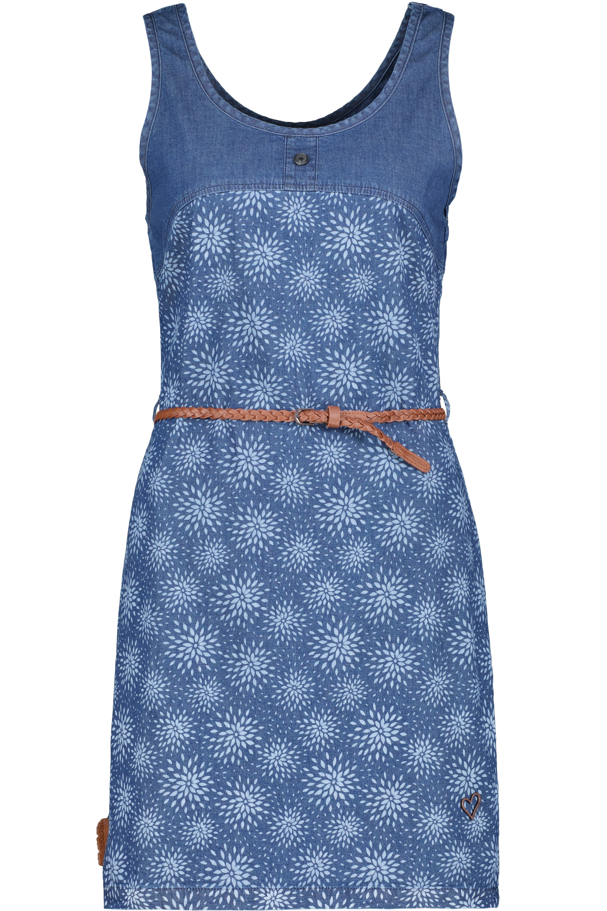 Alife and Kickin Damenkleid DoiaAK B - Mit schlanker Schnittform und Flechtgürtel Dunkelblau