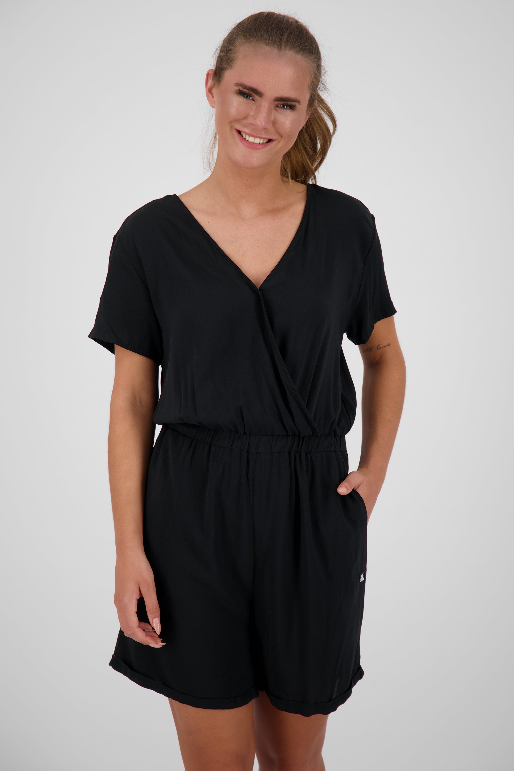 Damen Jumpsuit kurz HellaAK A Schwarz