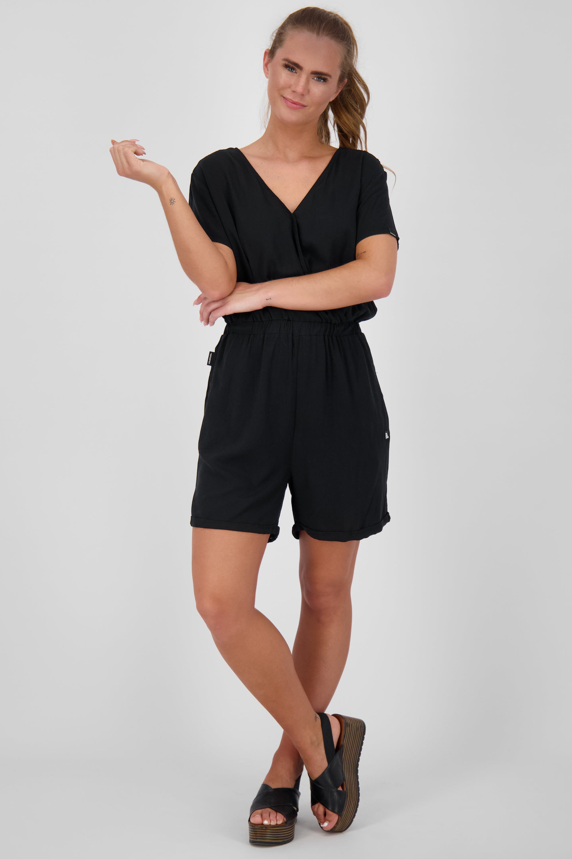 Damen Jumpsuit kurz HellaAK A Schwarz