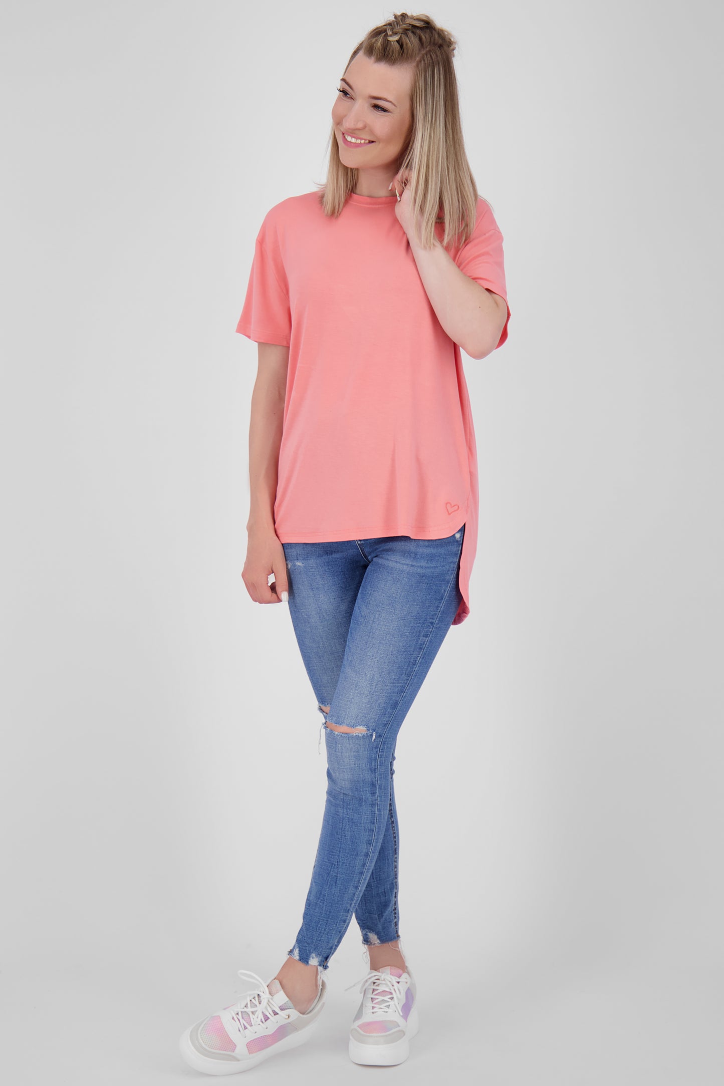 Damen-Basic-Shirt HarperAK von Alife and Kickin Orange