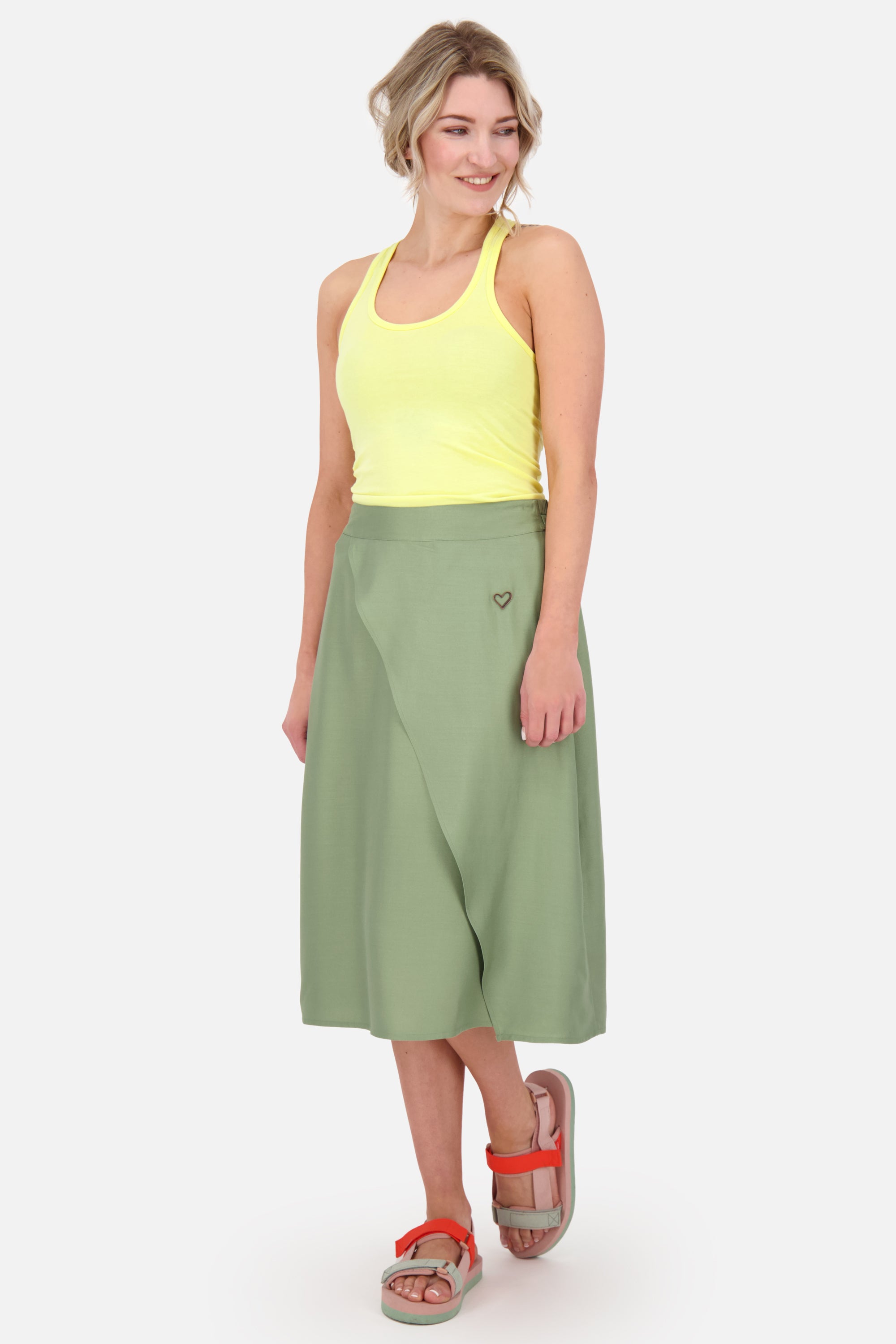 Ddein Rock SylvieAK A für einen Blickfang Grün