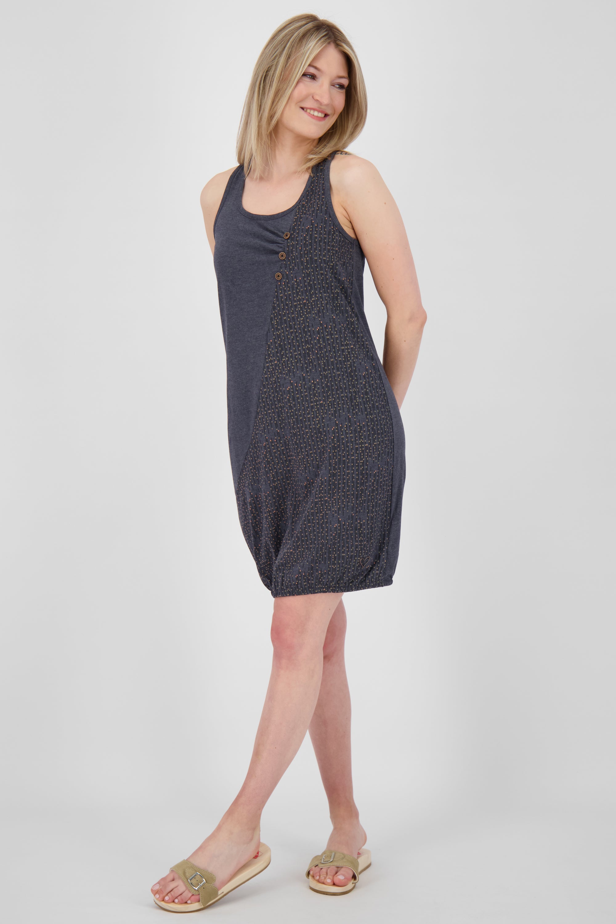Sommerliches Damenkleid - CameronAK B von Alife and Kickin Dunkelblau