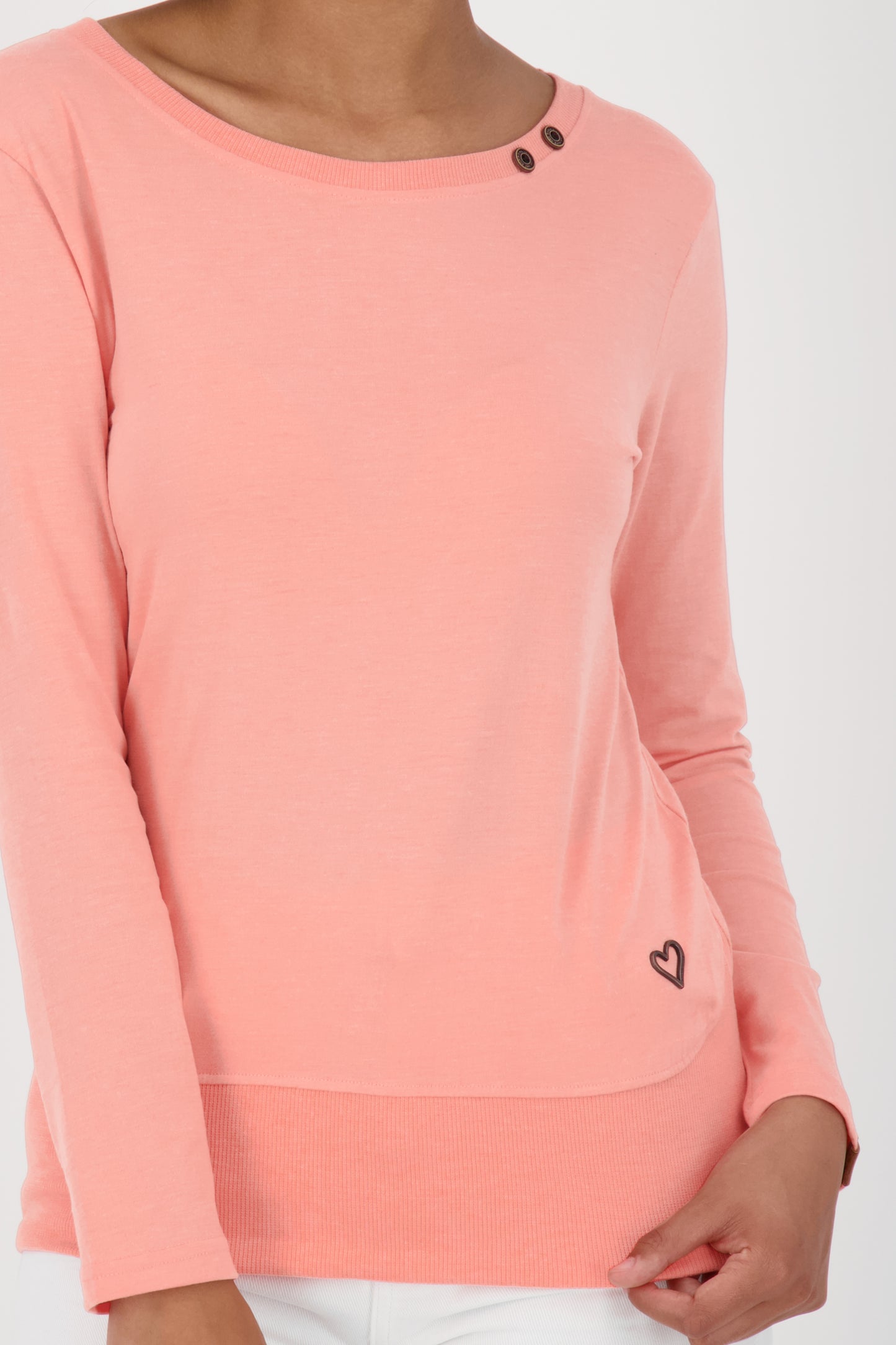 CocoAK A Long Langarmshirt für Damen - lässig und modern Orange